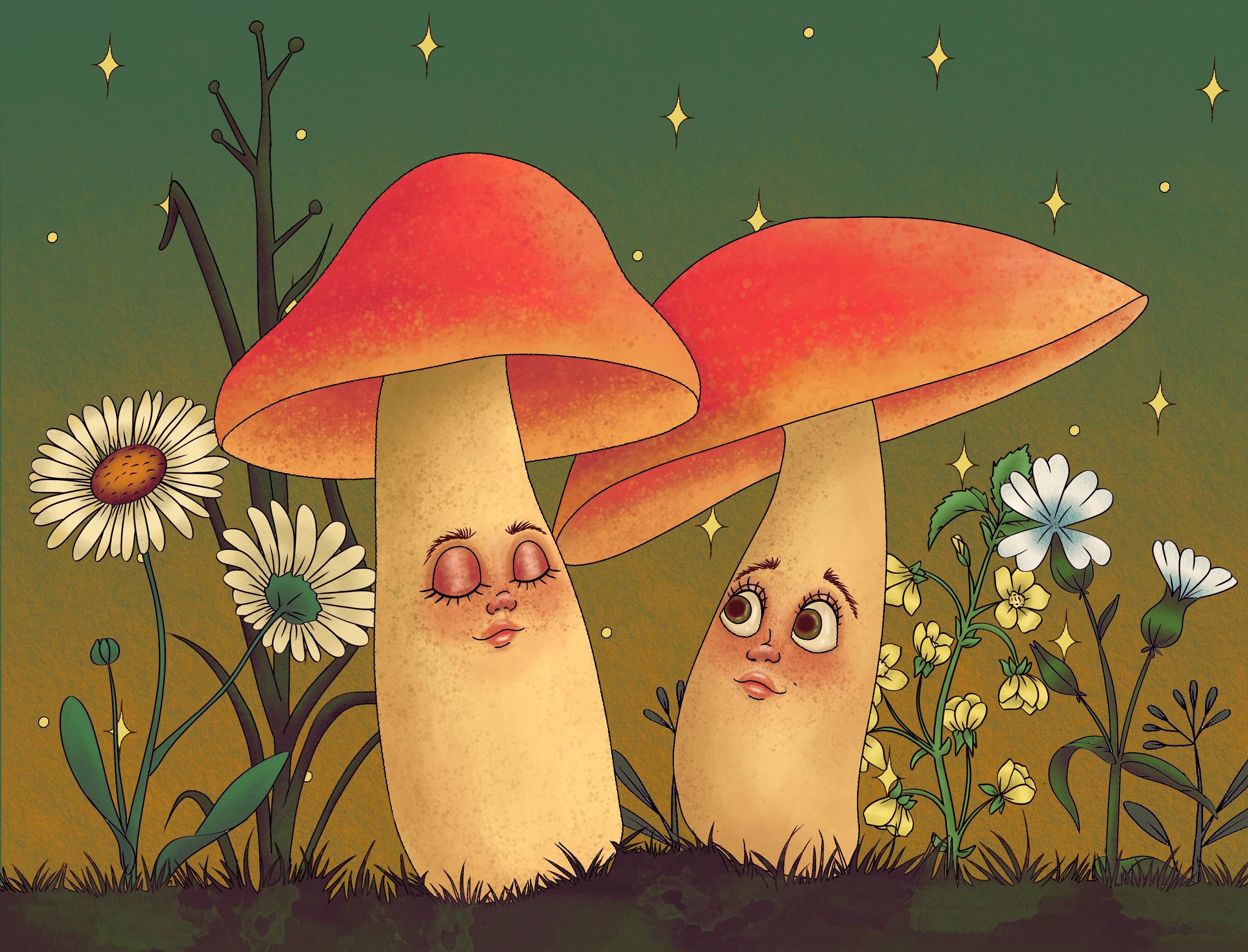 Kawaii Mushrooms Wallpapers - Wallpaper Cave