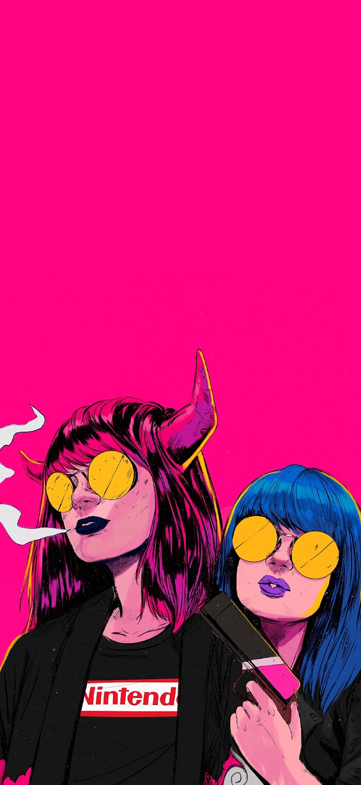 iPhone Wallpaper 4k Nintendo Girls Horns