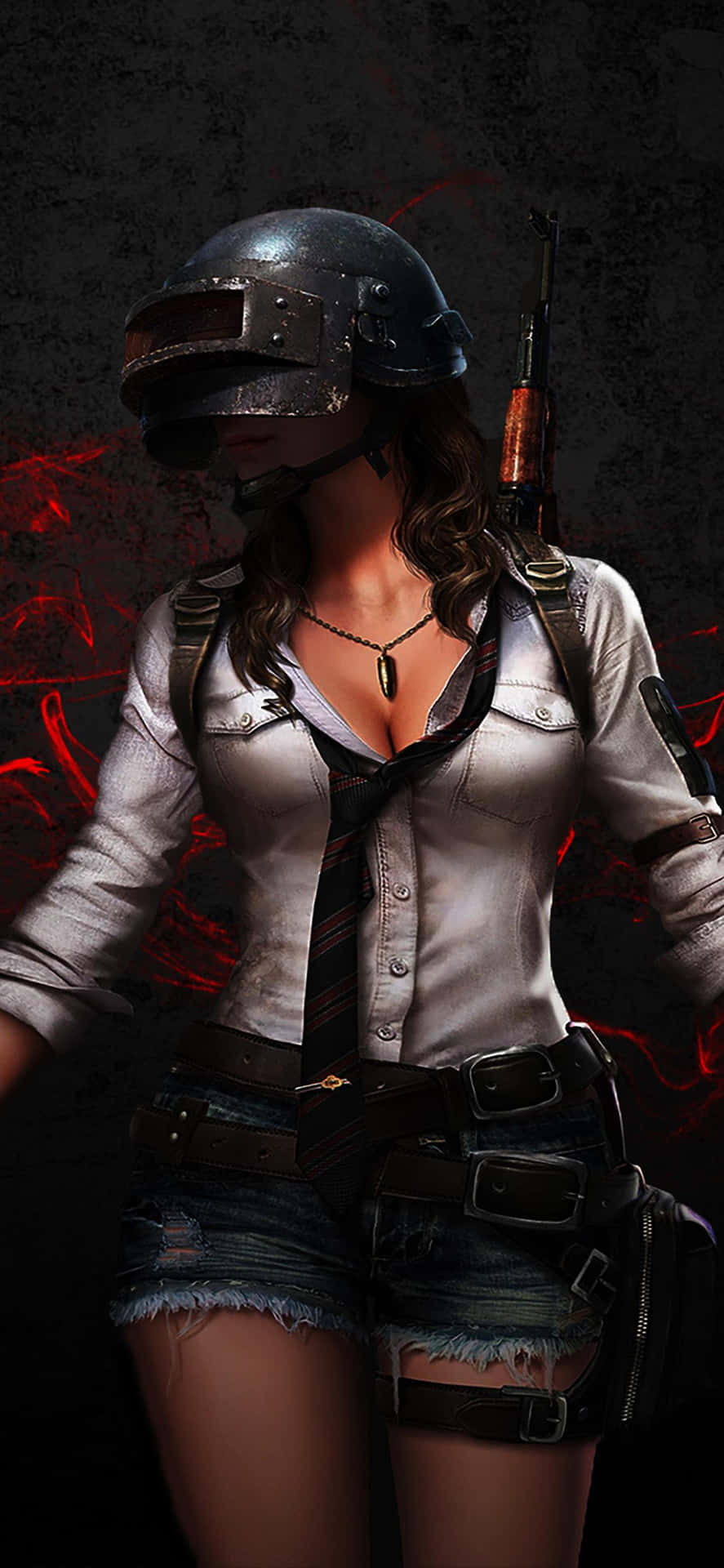 Download Girl Player Skin PUBG iPhone Wallpaper