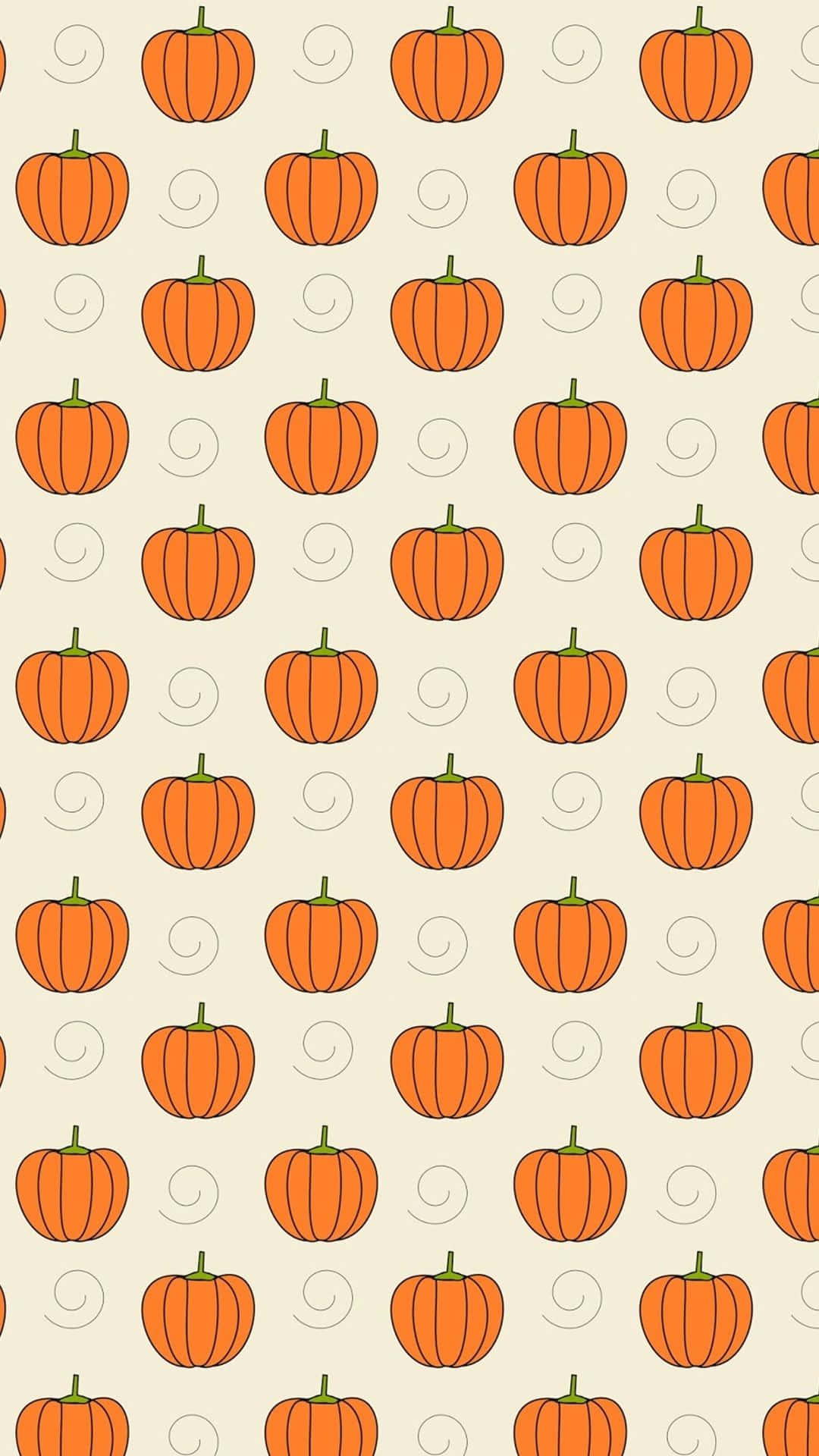 Download Orange Halloween Pumpkins Art Wallpaper