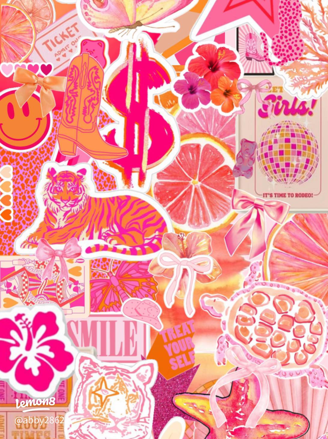 Charming Pink and Orange Preppy Style Inspiration