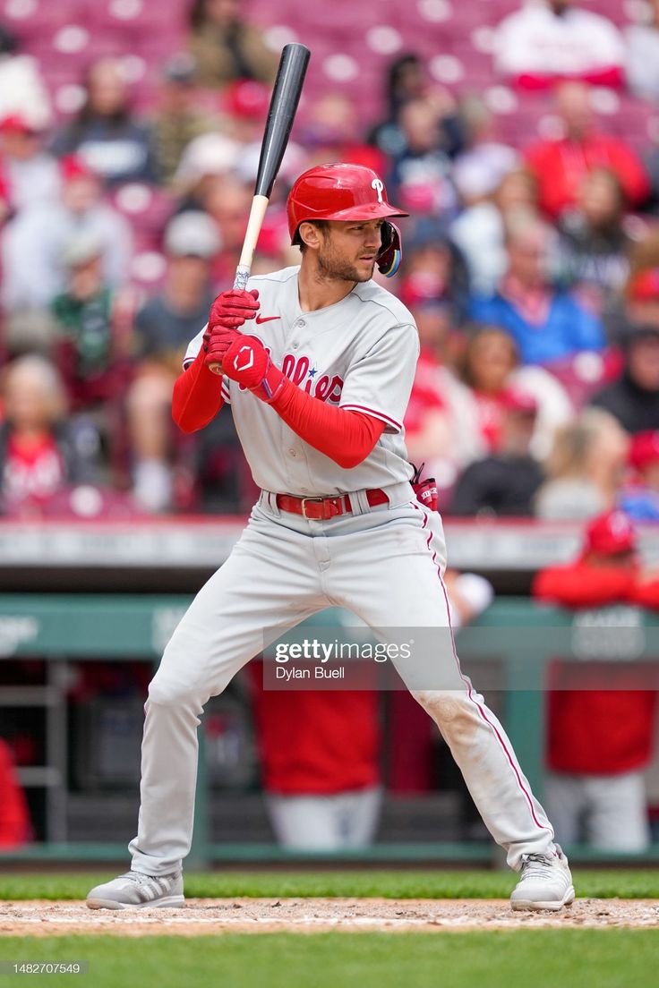 Trea Turner of the Philadelphia Phillies bats in the fourth inning