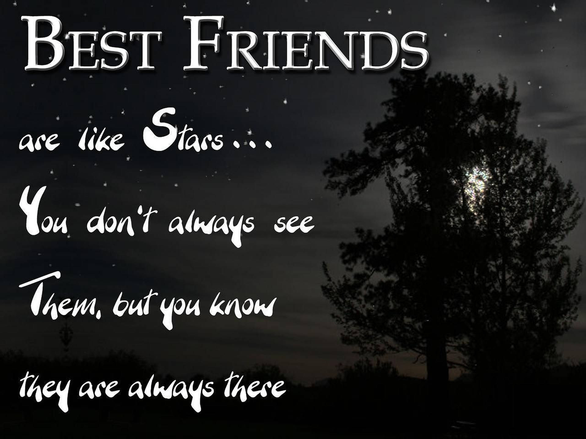 Download Stars Friendship Quotes Wallpaper