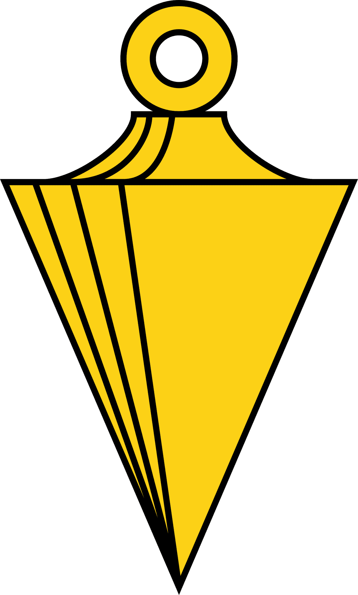 Download Plumb Bob Icon Yellow