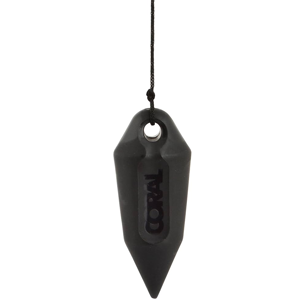 Coral 69300 Essentials Plumb Bob Made from Lightweight Nylon Includes Line for Hanging Wallpaper 20 Grams, Black