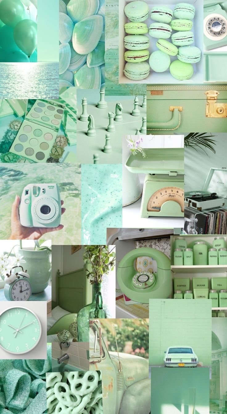pastel green wallpaper