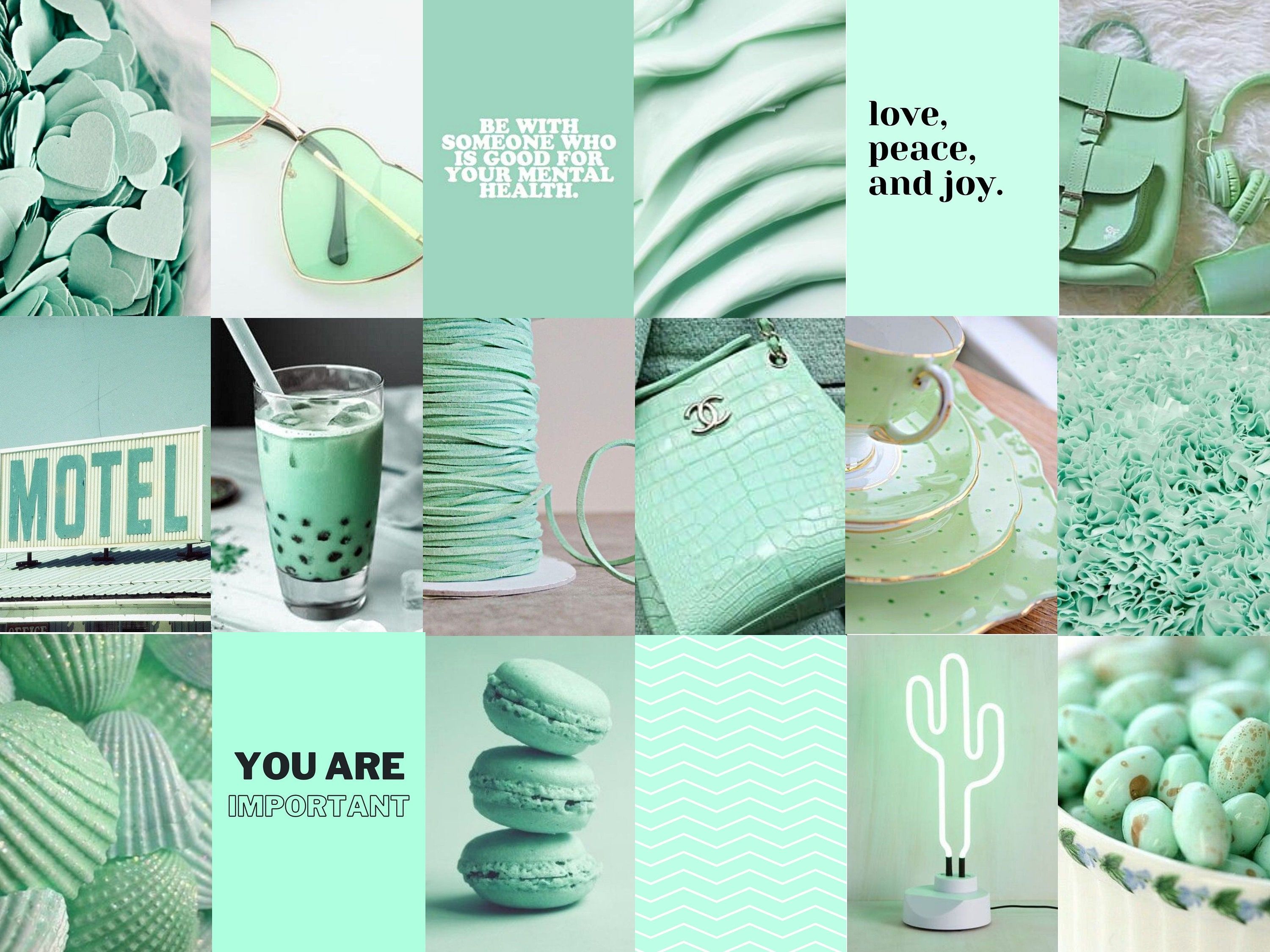 Mint Green Aesthetic Wallpaper, HD Mint Green Aesthetic Background on WallpaperBat