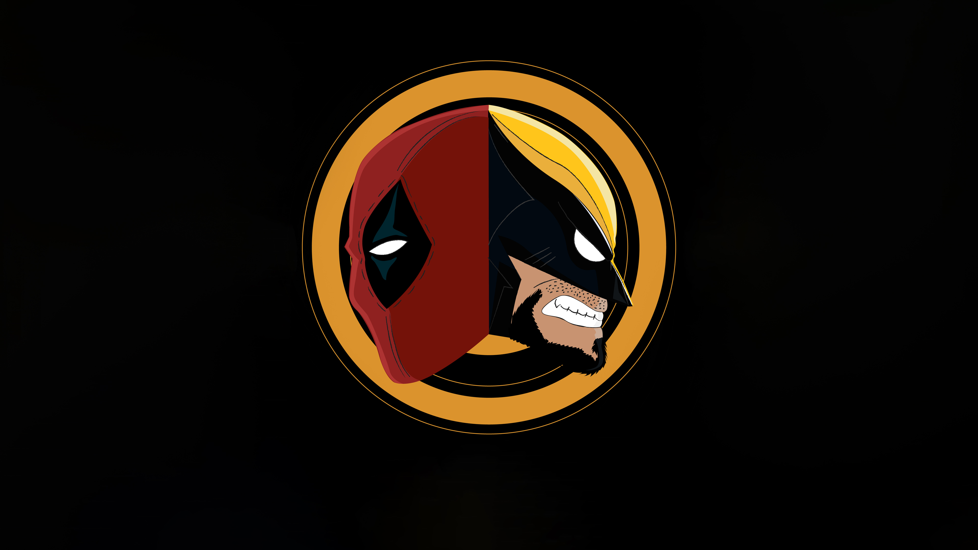 Deadpool And Wolverine Insignia Wallpaper, HD Superheroes Wallpaper, 4k Wallpaper, Image, Background, Photos and Picture