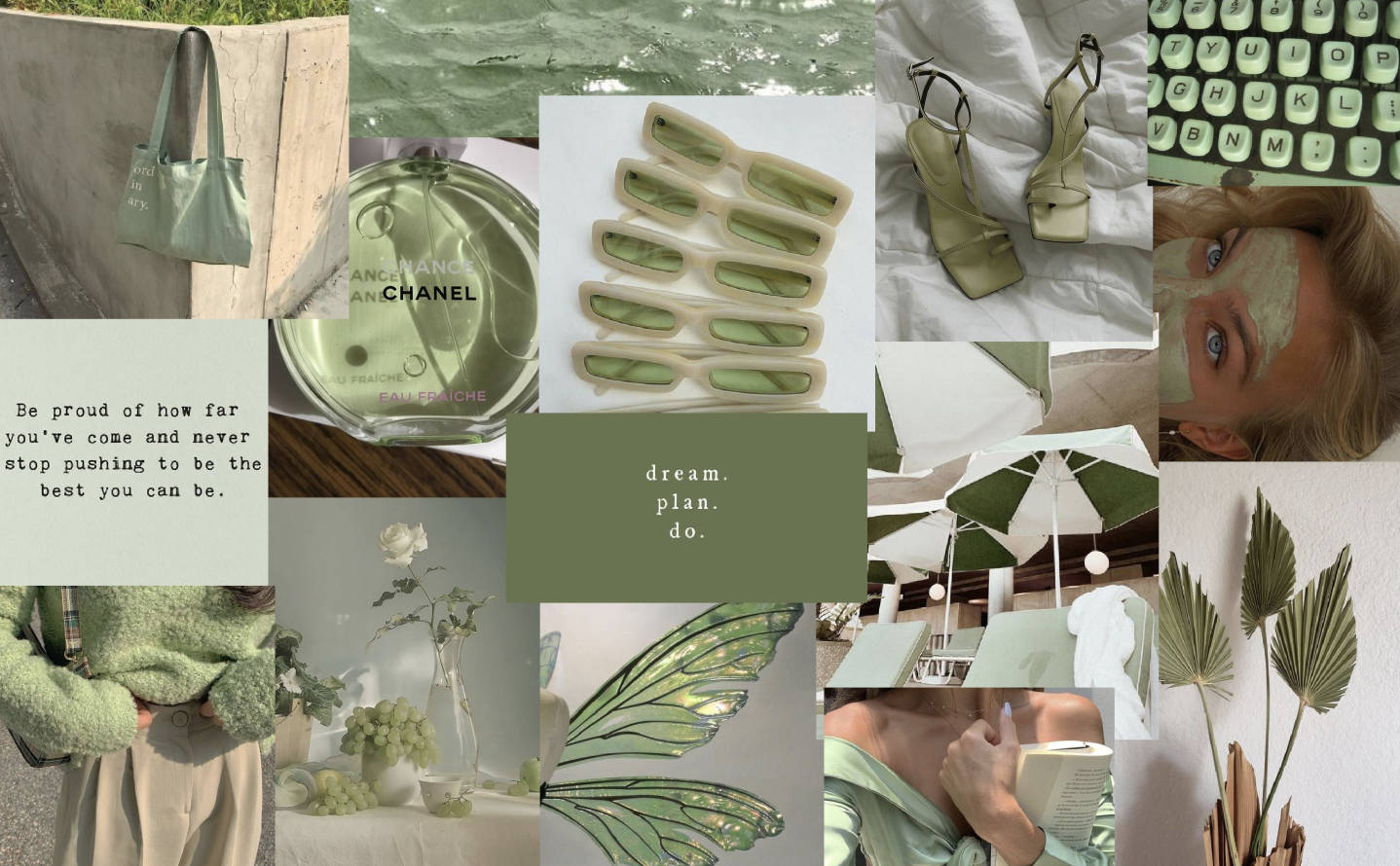 Green Aesthetic Desktop Background
