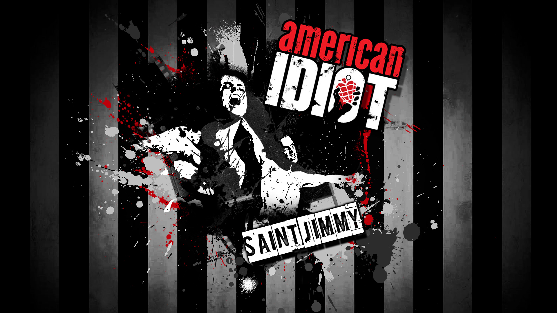 Wallpaper music, punk rock, alternative rock, Green Day, St. Jimmy, American Idiot for mobile and desktop, section музыка, resolution 1920x1080