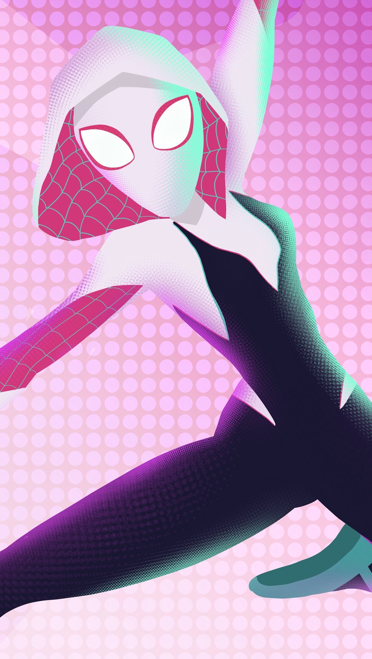 Spider Gwen Stacy In Spider Man: Into The Spider Verse Wallpaper 4k For IPhone And Mobile Phone
