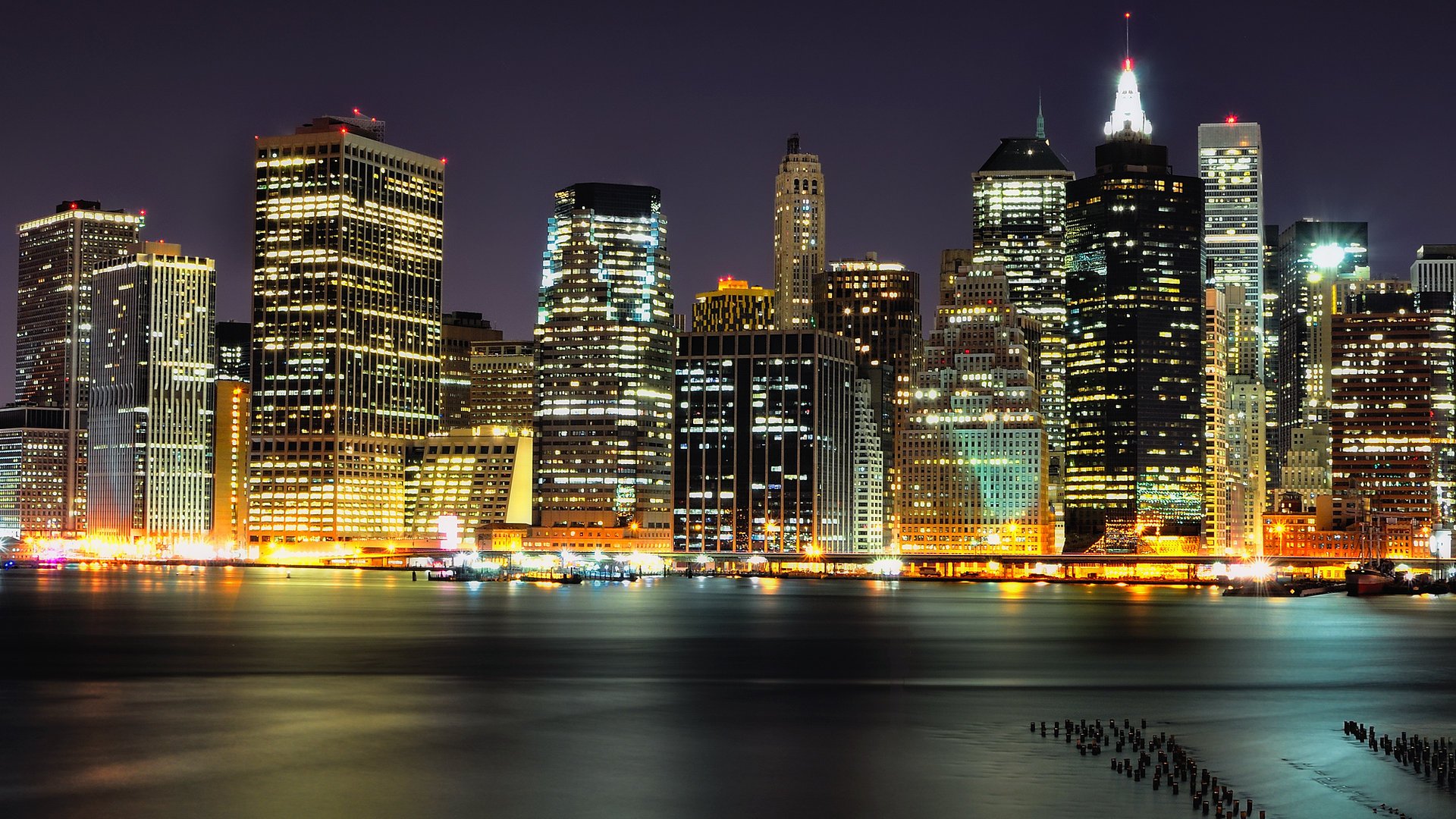 Skyline: HD New York City Lights Wallpaper
