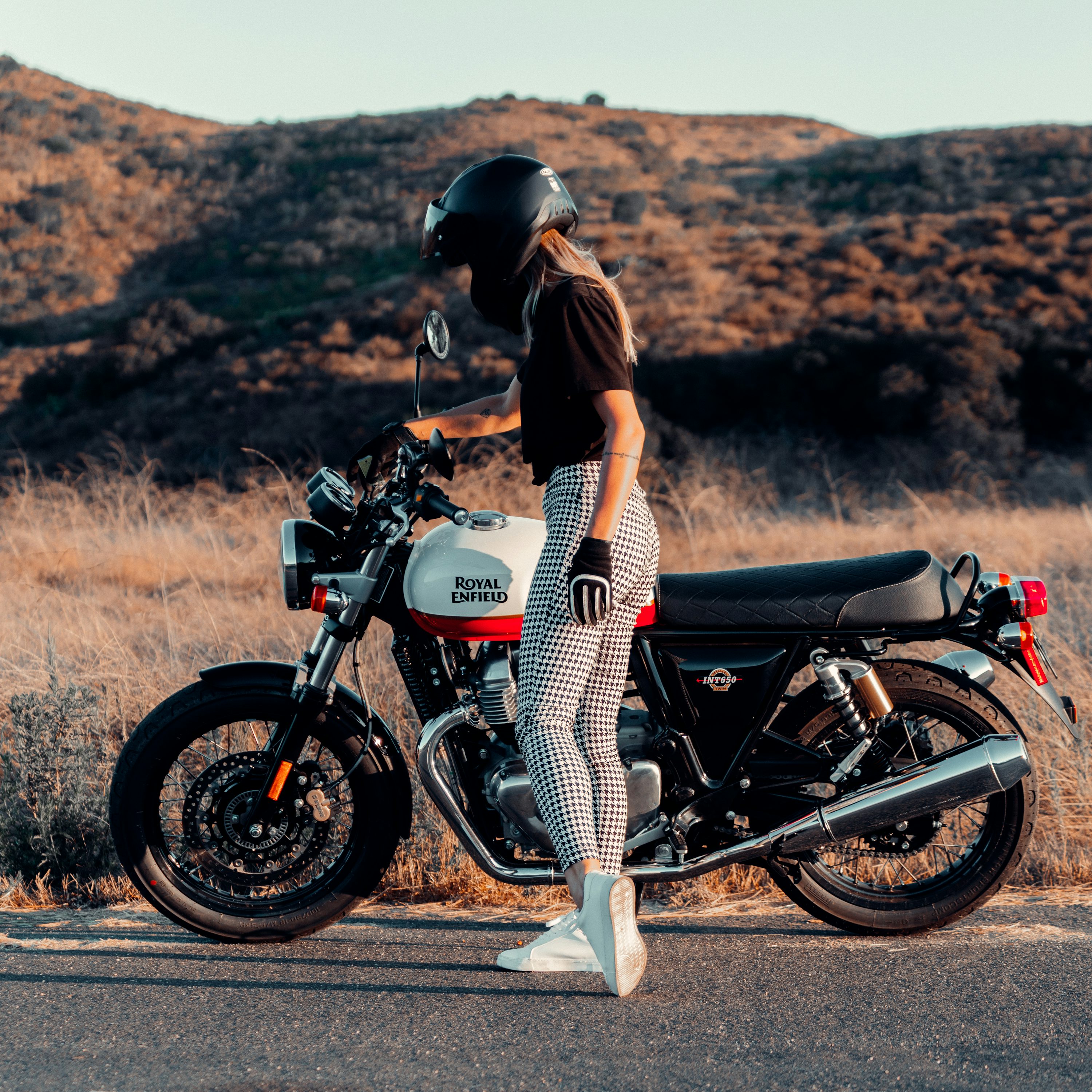 Biker Girl Picture. Download Free Image