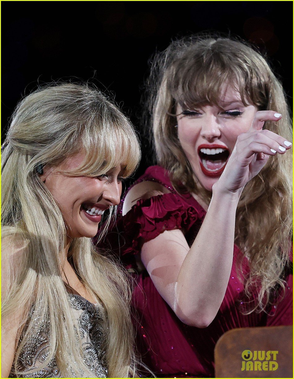 Sabrina Carpenter Performs Surprise Duet with Taylor Swift After Her Opening Set Was Canceled Due to Weather: Photo 5017350. Eras Tour, Sabrina Carpenter, Taylor Swift Photo. Just Jared: Entertainment News