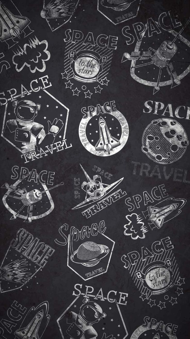 Space Doodles iPhone Wallpaper HD