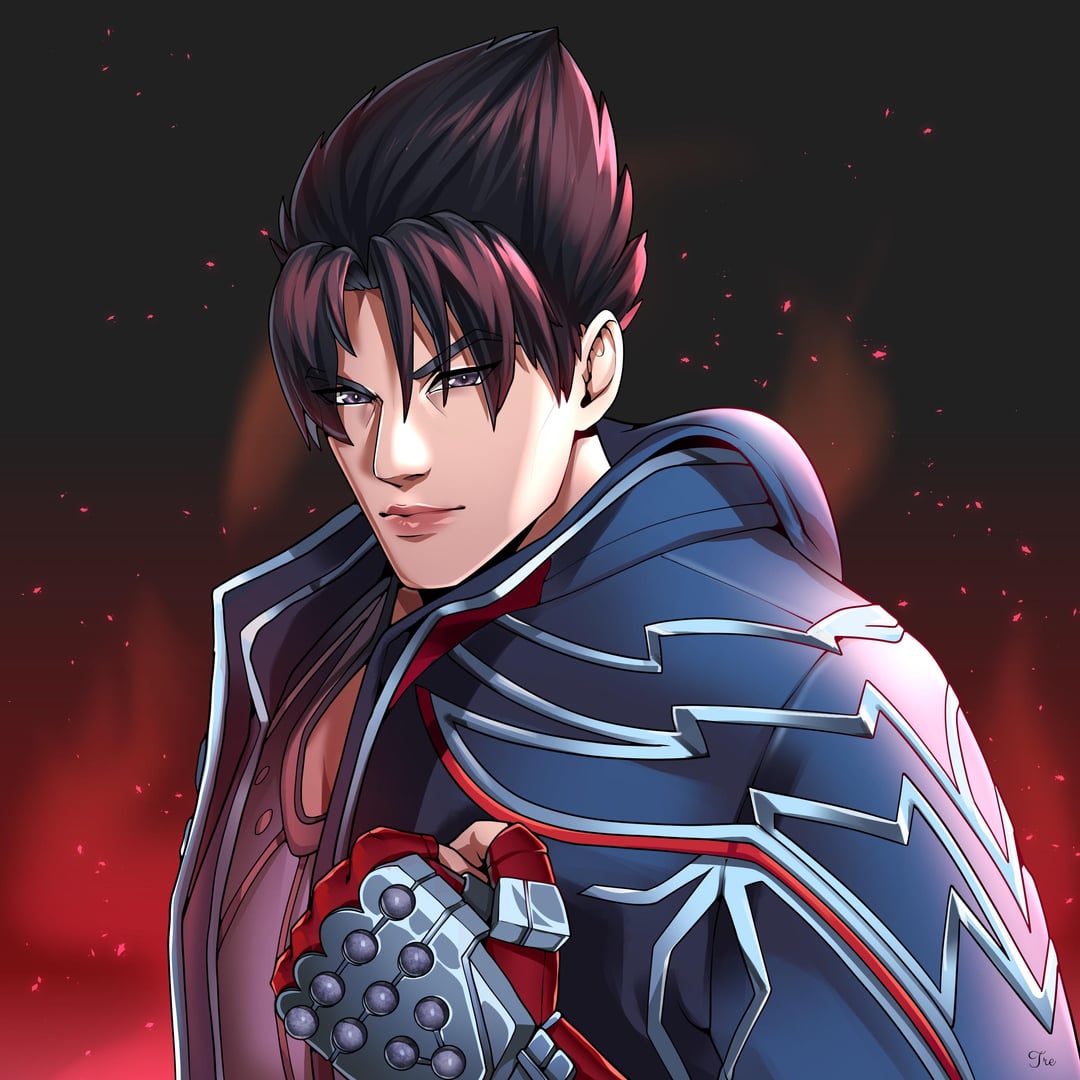 New Jin Kazama portrait I illustrated based on his new design in Tekken 8