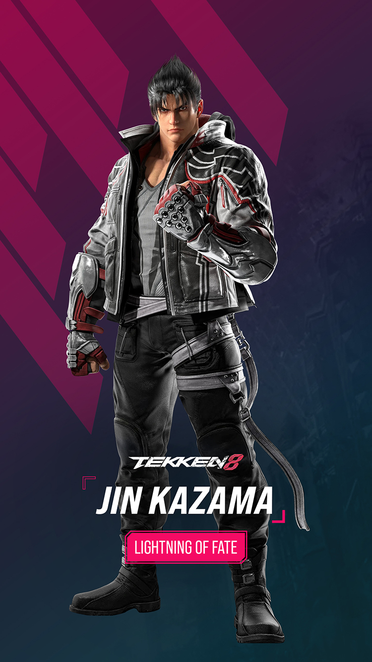 Tekken 8 Jin Kazama Wallpaper with Monocle