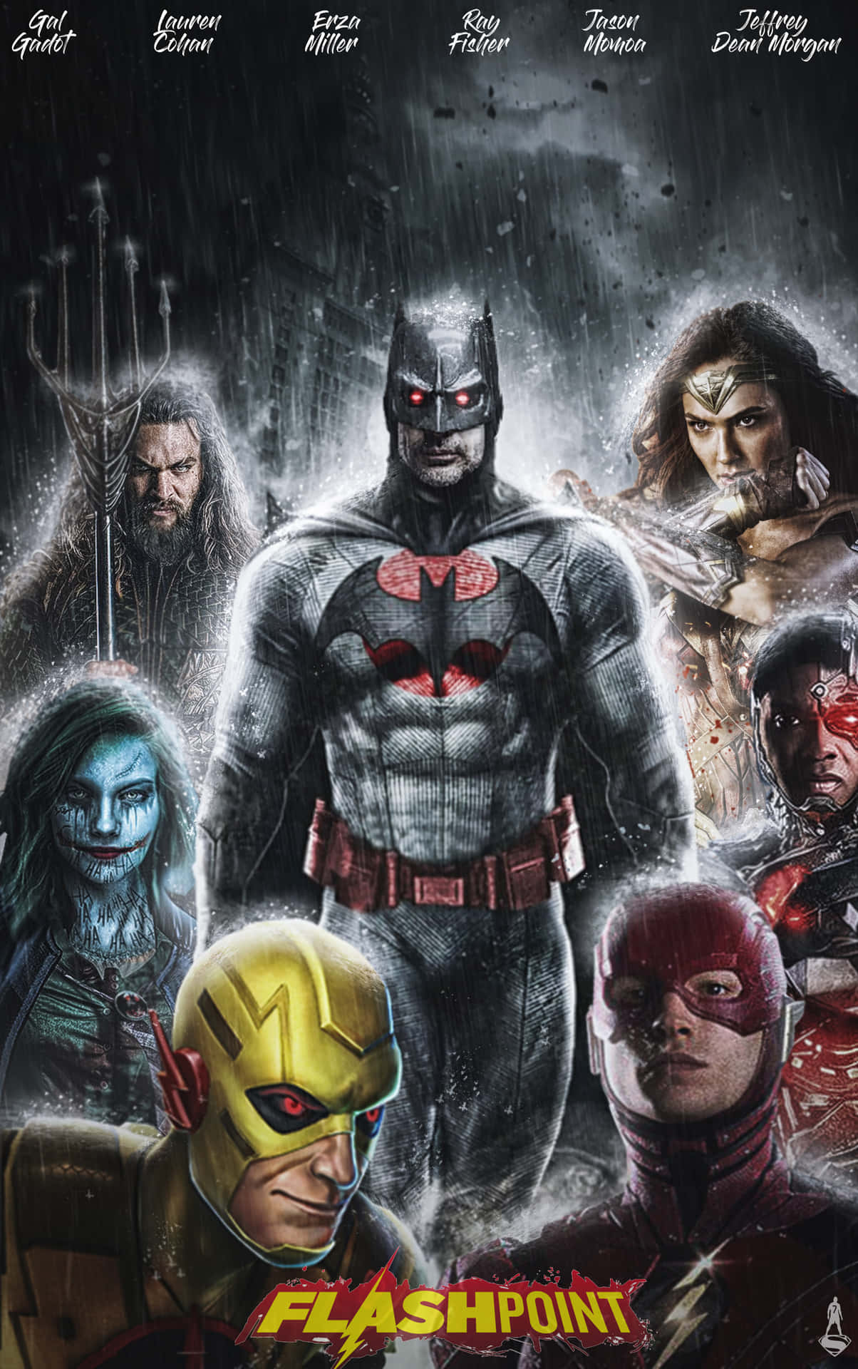 Download The Justice League members in The Flashpoint Paradox Wallpaper