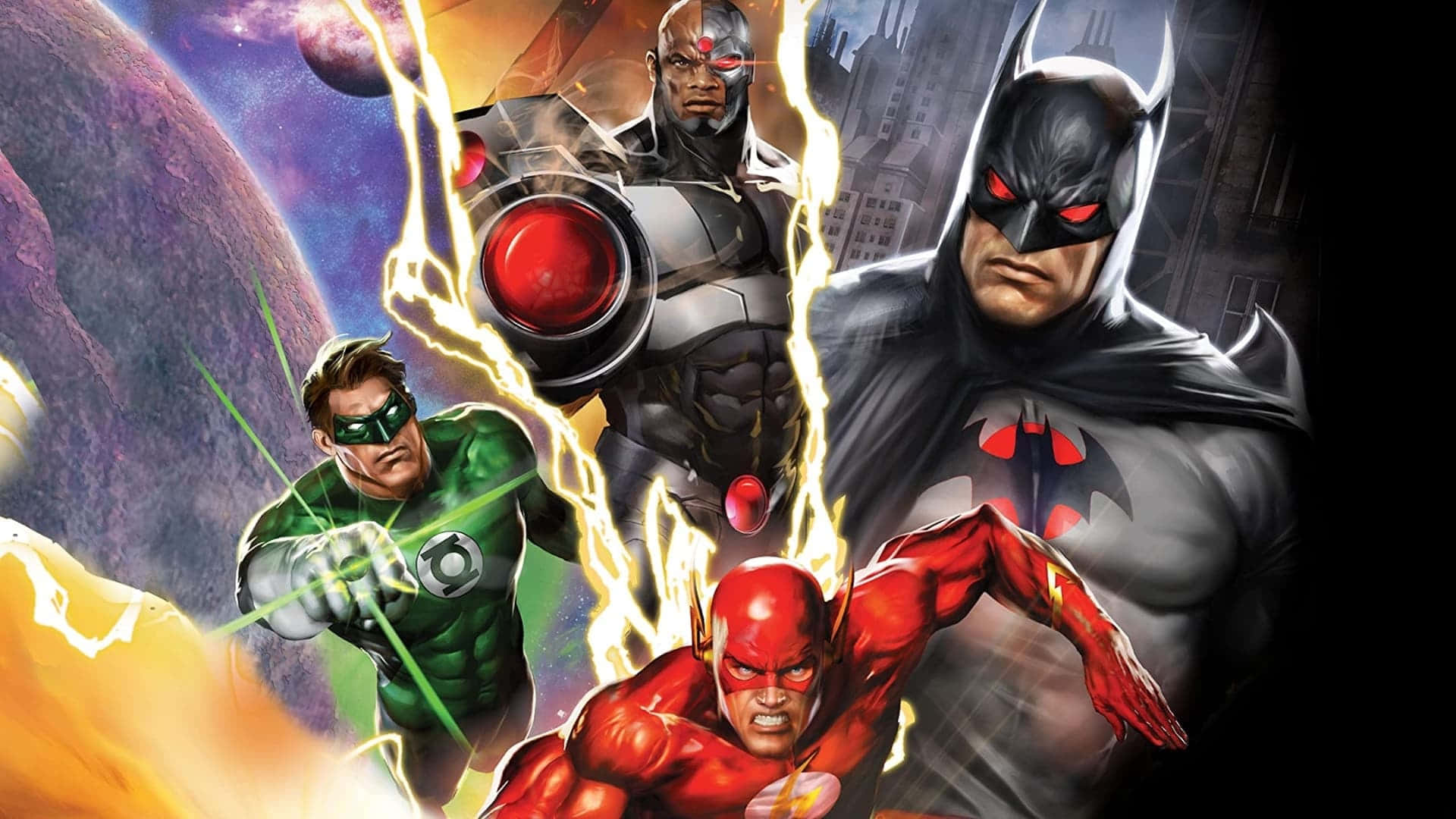 Download Justice League The Flashpoint Paradox Action Scene Wallpaper