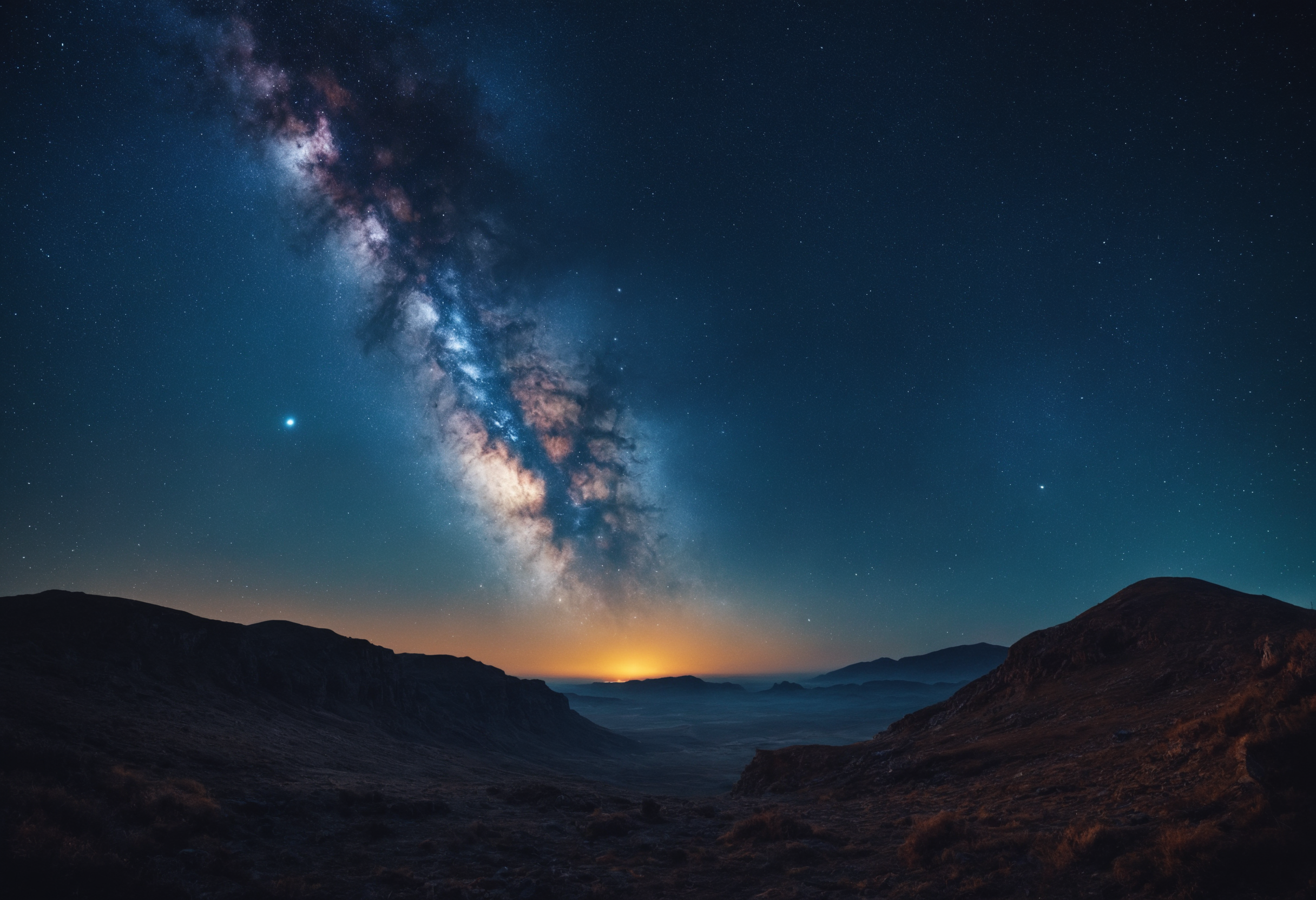 Stunning Milky Way Over Mountain Landscape in 4K