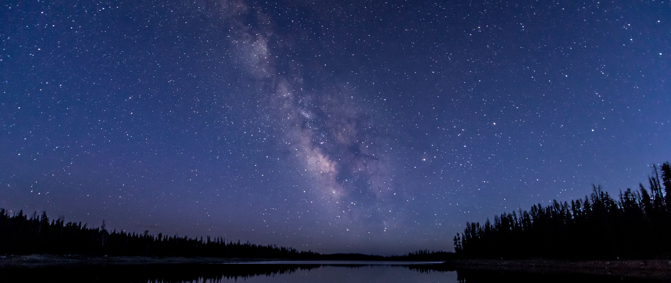 Download wallpaper 2560x1080 night sky, stars, starry sky dual wide 1080p HD background