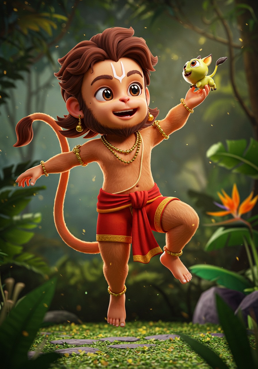 Mighty Hanuman Ji with Gada