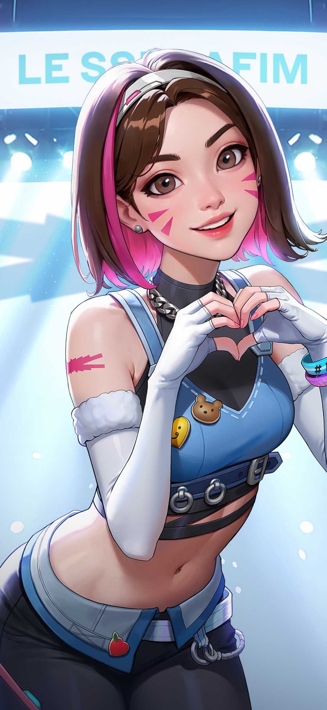 DVa Le Sserafim Overwatch 2 Skin 5K Wallpaper