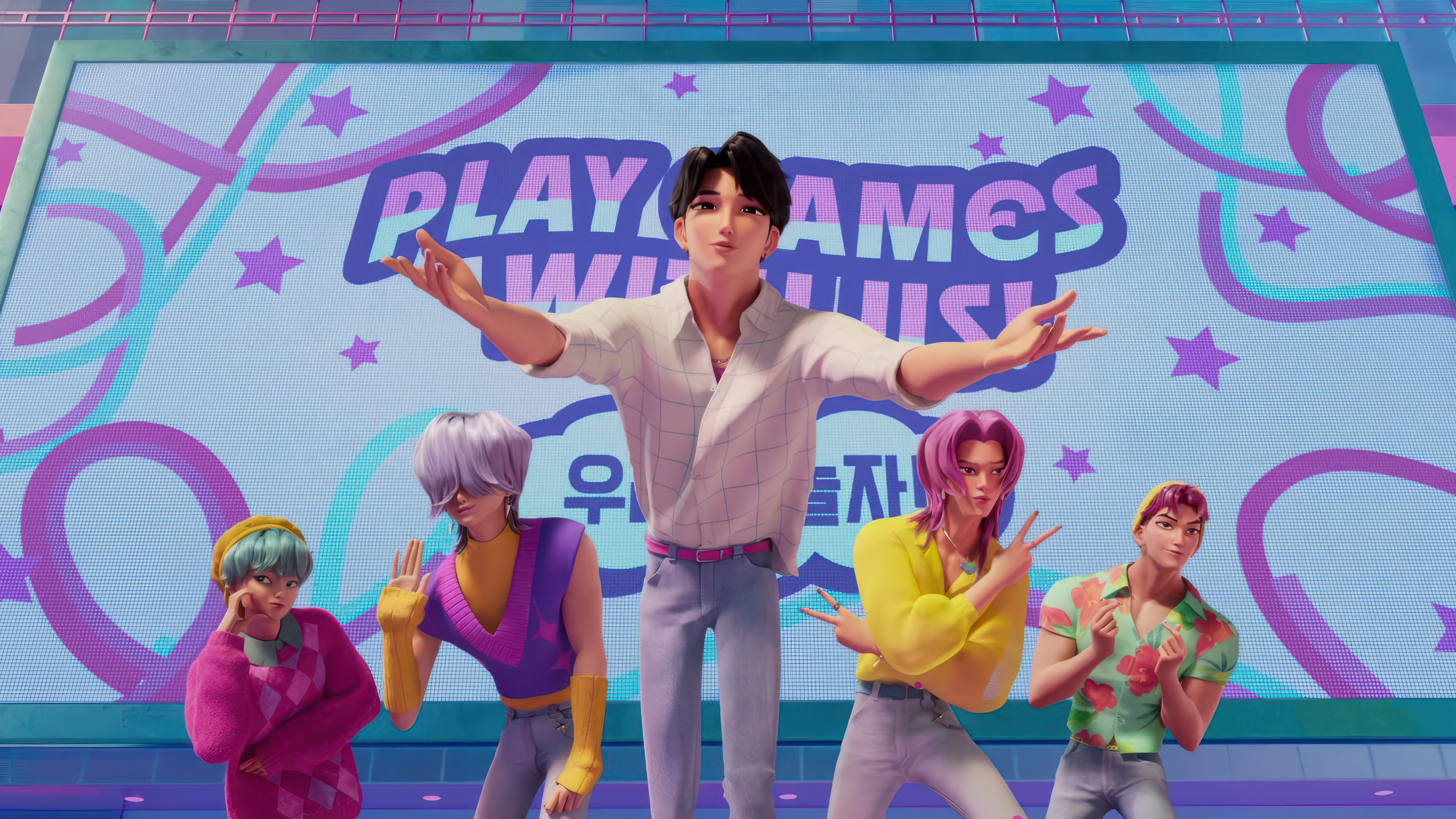 Kpop Demon Hunters Saja Boys Wallpaper 4K HD PC f