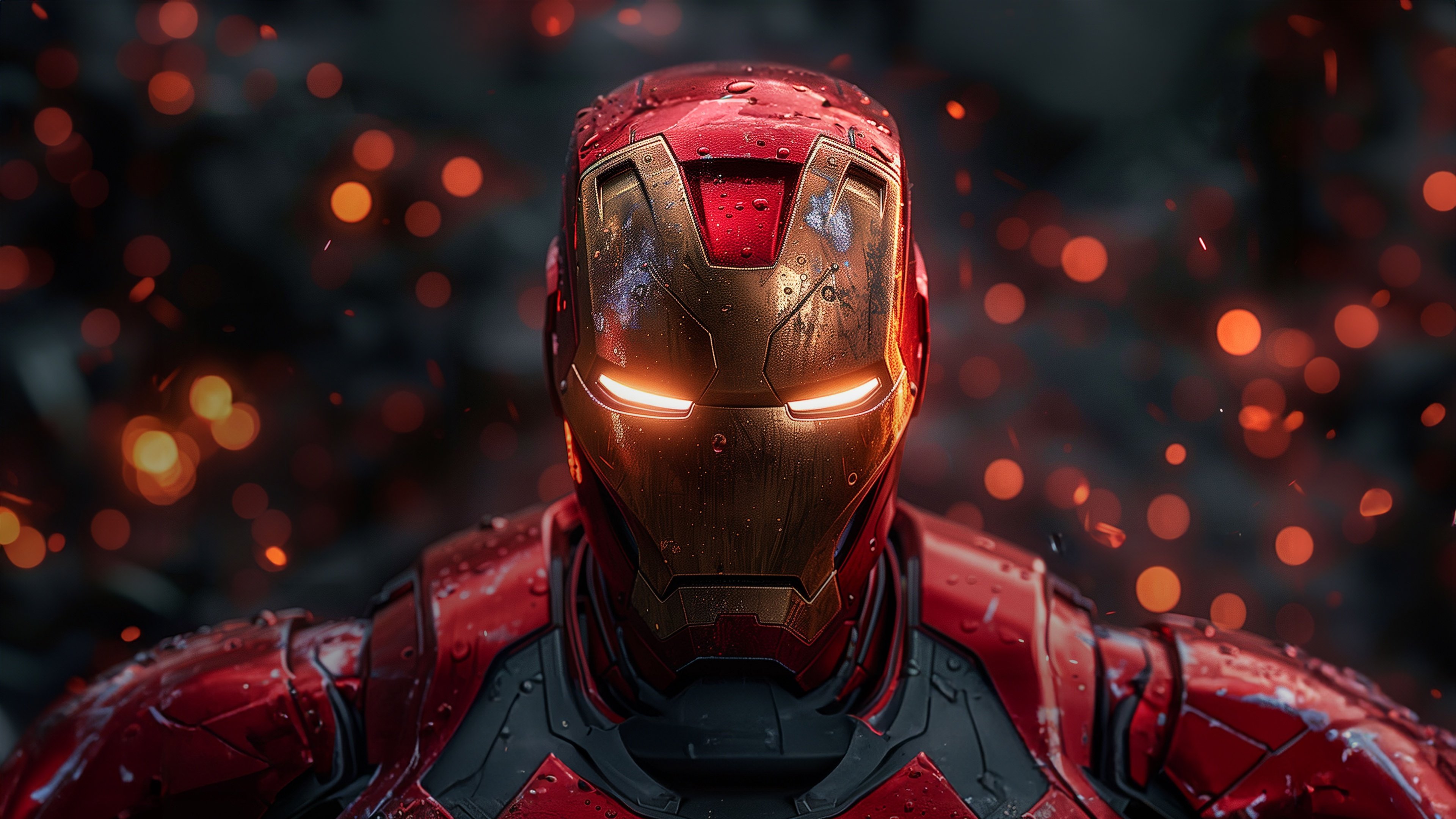 Iron Man Render 3D Wallpaper 4k for Desktop
