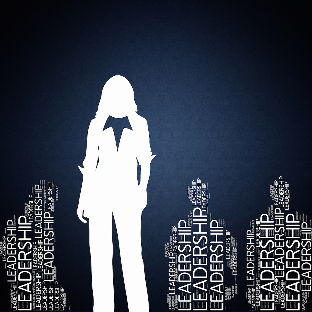 Leadership Wallpaper with woman silhouette. Tyche Leadership Consulting