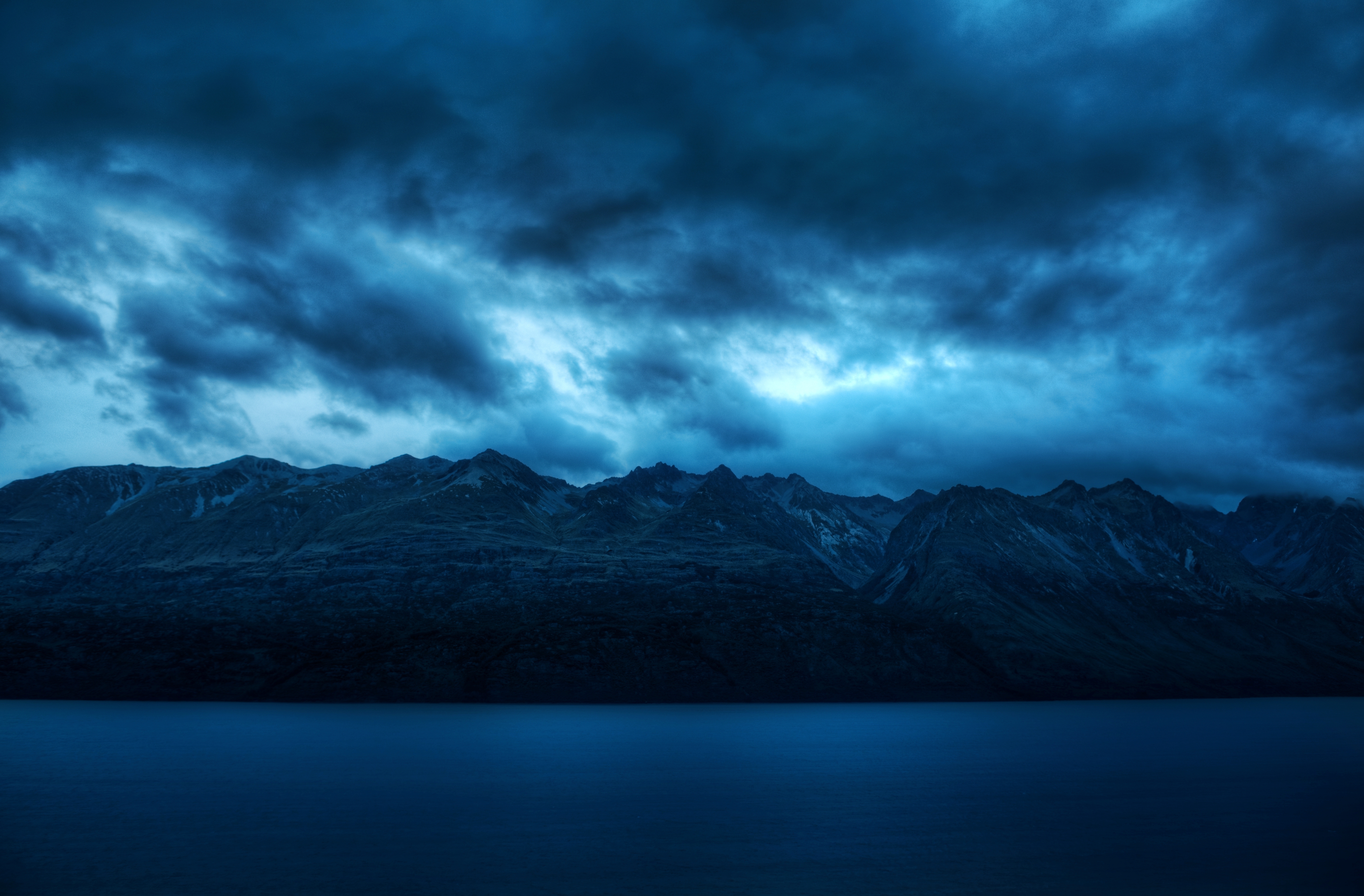 Wallpaper sea, the sky, water, clouds, landscape, mountains, blue, nature for mobile and desktop, section пейзажи, resolution 5980x3930