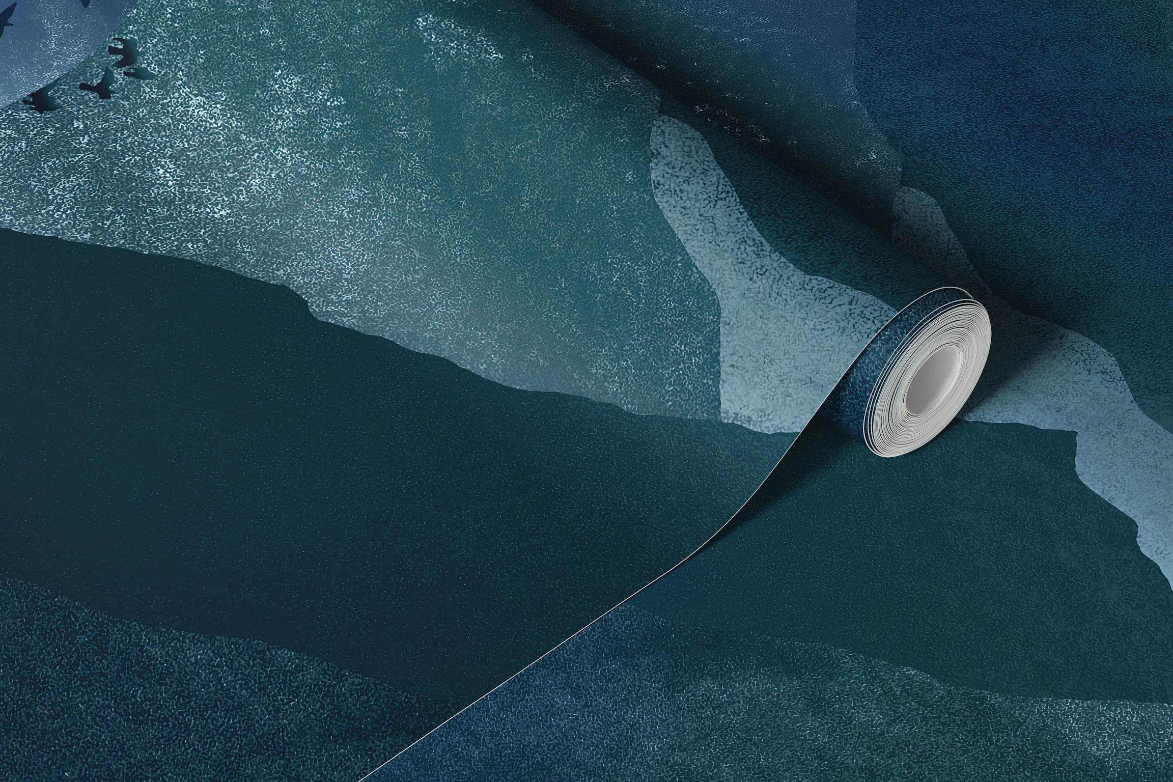 Blue Mountain Landscape Wallpaper