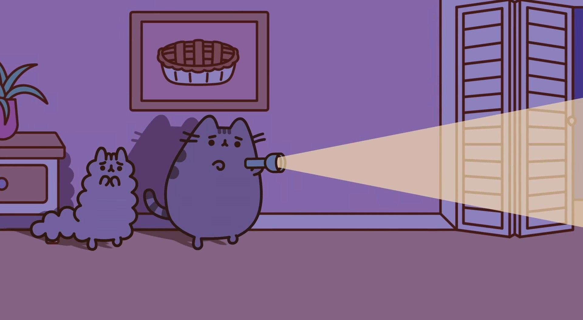 Pusheen Wallpaper: Screenshots from Nightmare on Kitty Lane :)
