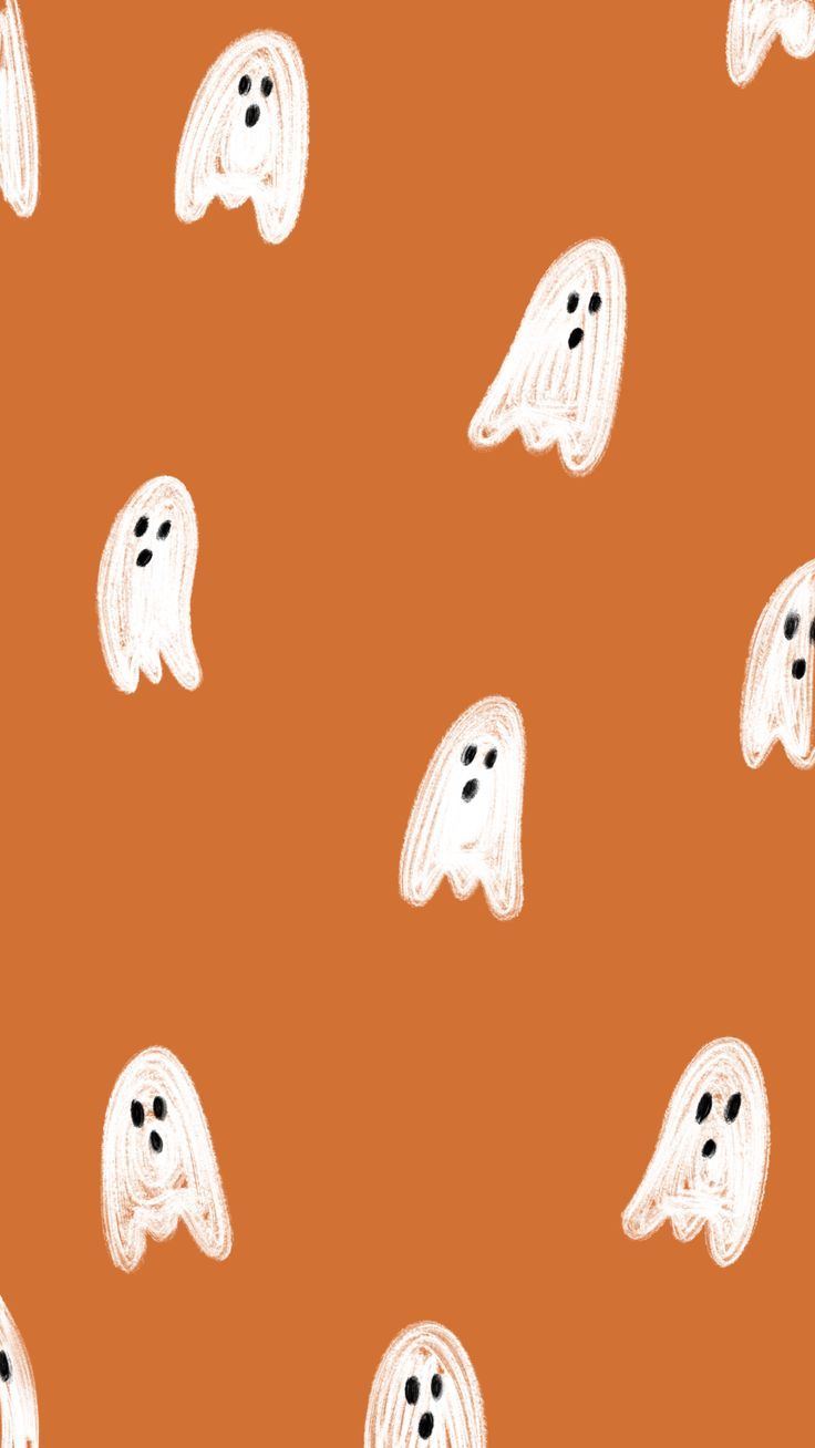 Ghost halloween phone wallpaper