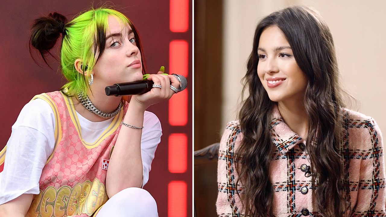 Billie Eilish and Olivia Rodrigo Share a Hug at “Happier Than Ever” Celebration