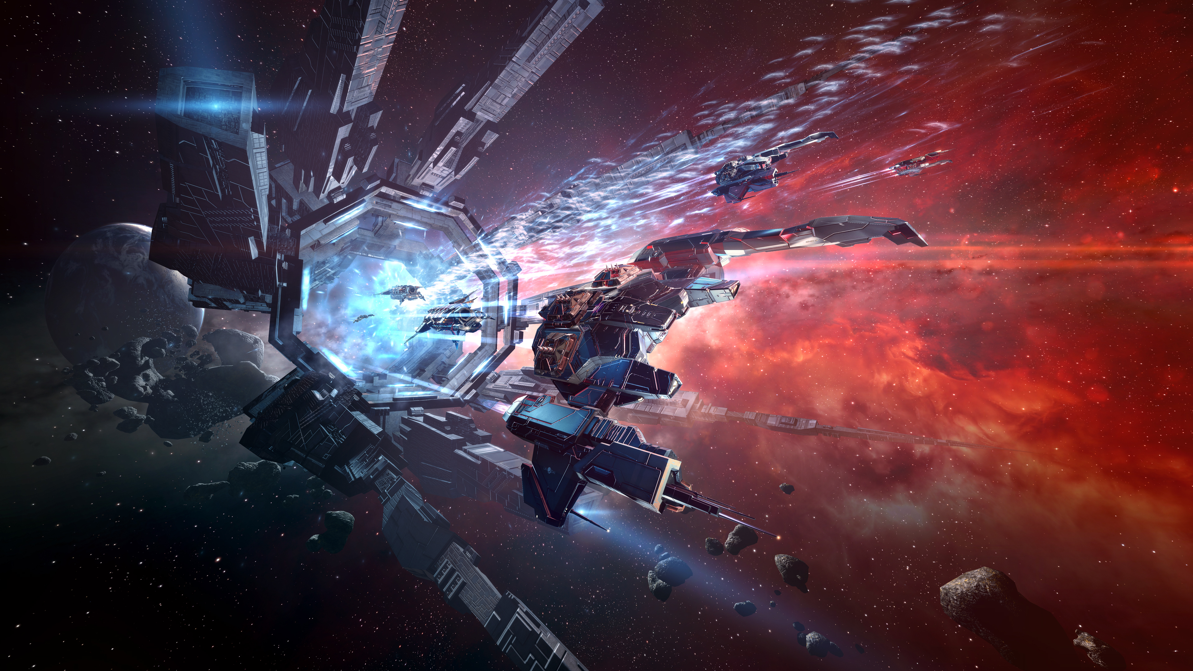 EVE Online Space Battle HD Wallpaper