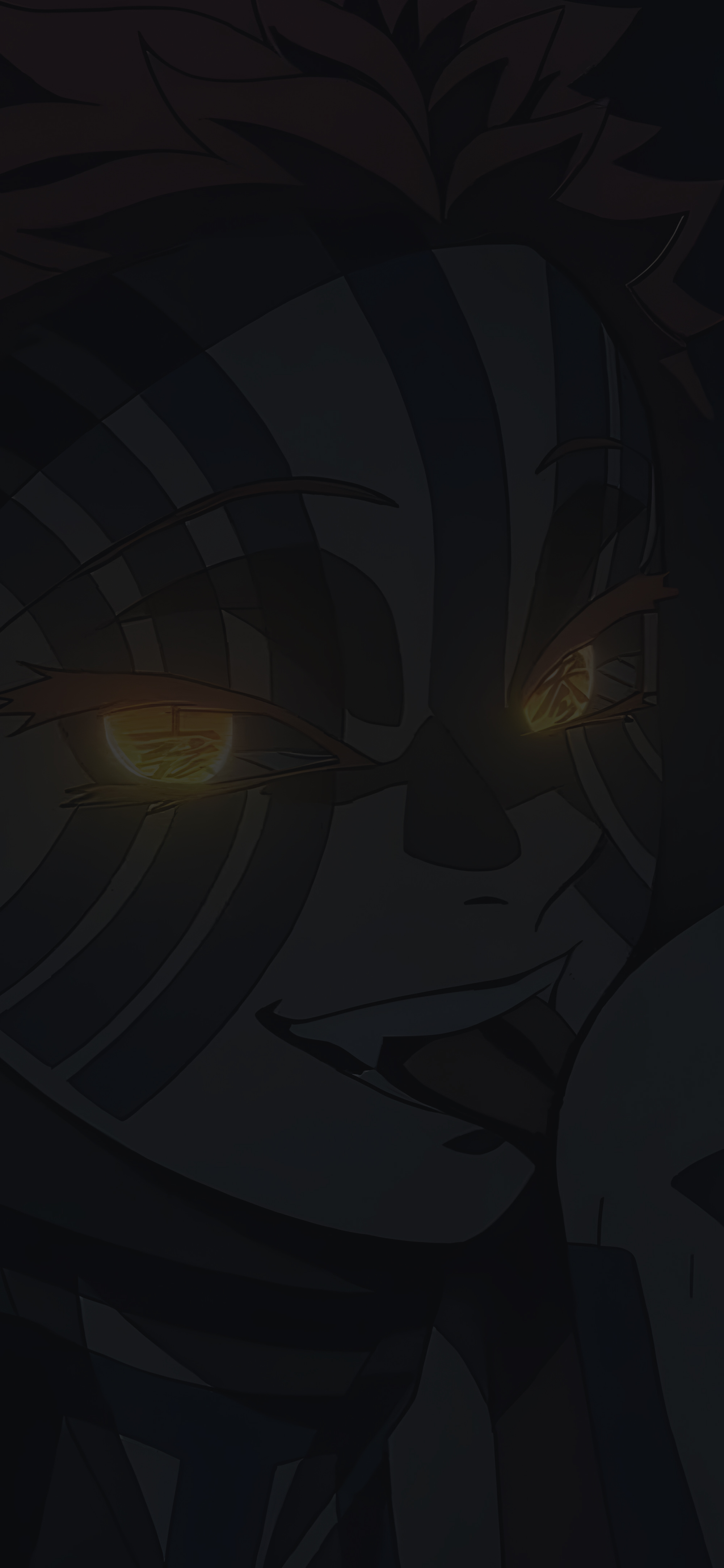 Akaza Demon Slayer Glowing Eyes Wallpaper