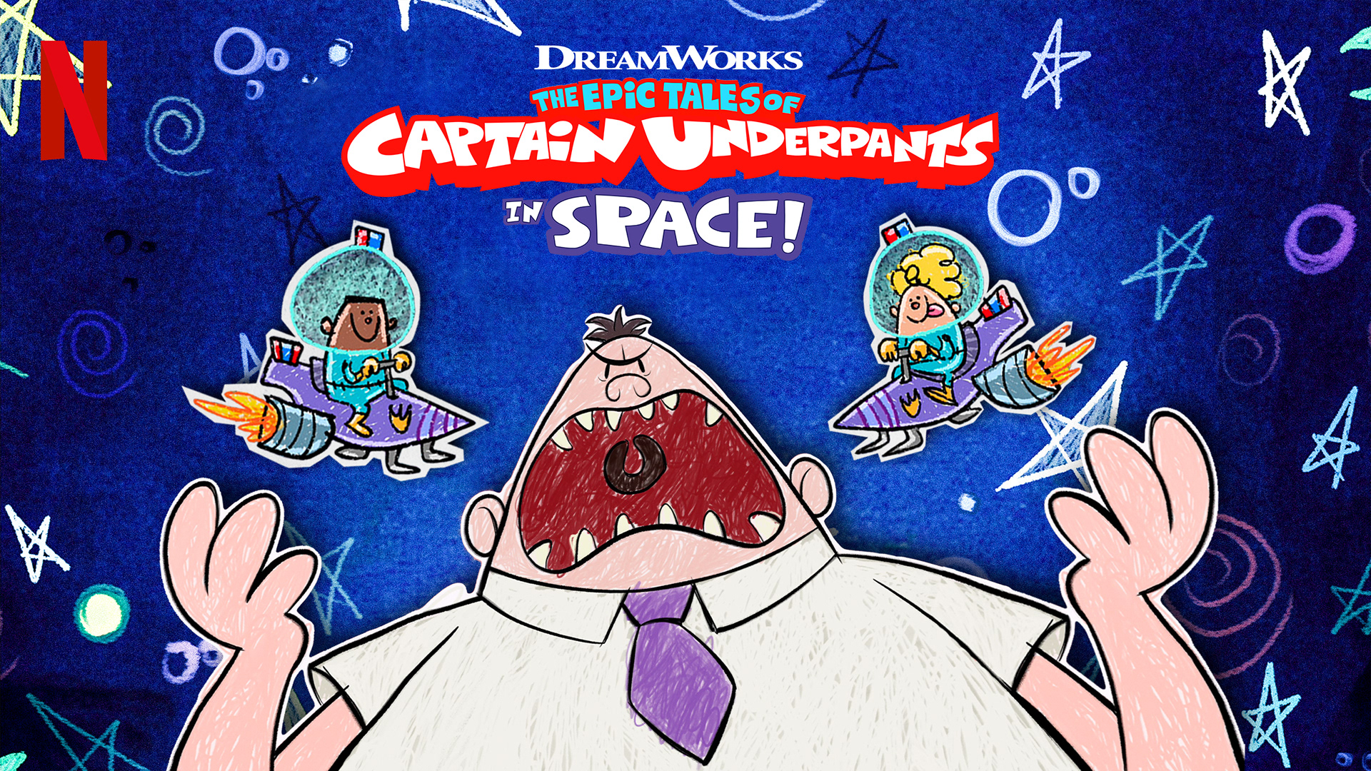 Netflix. Captain Underpants in Space. Image - Behance