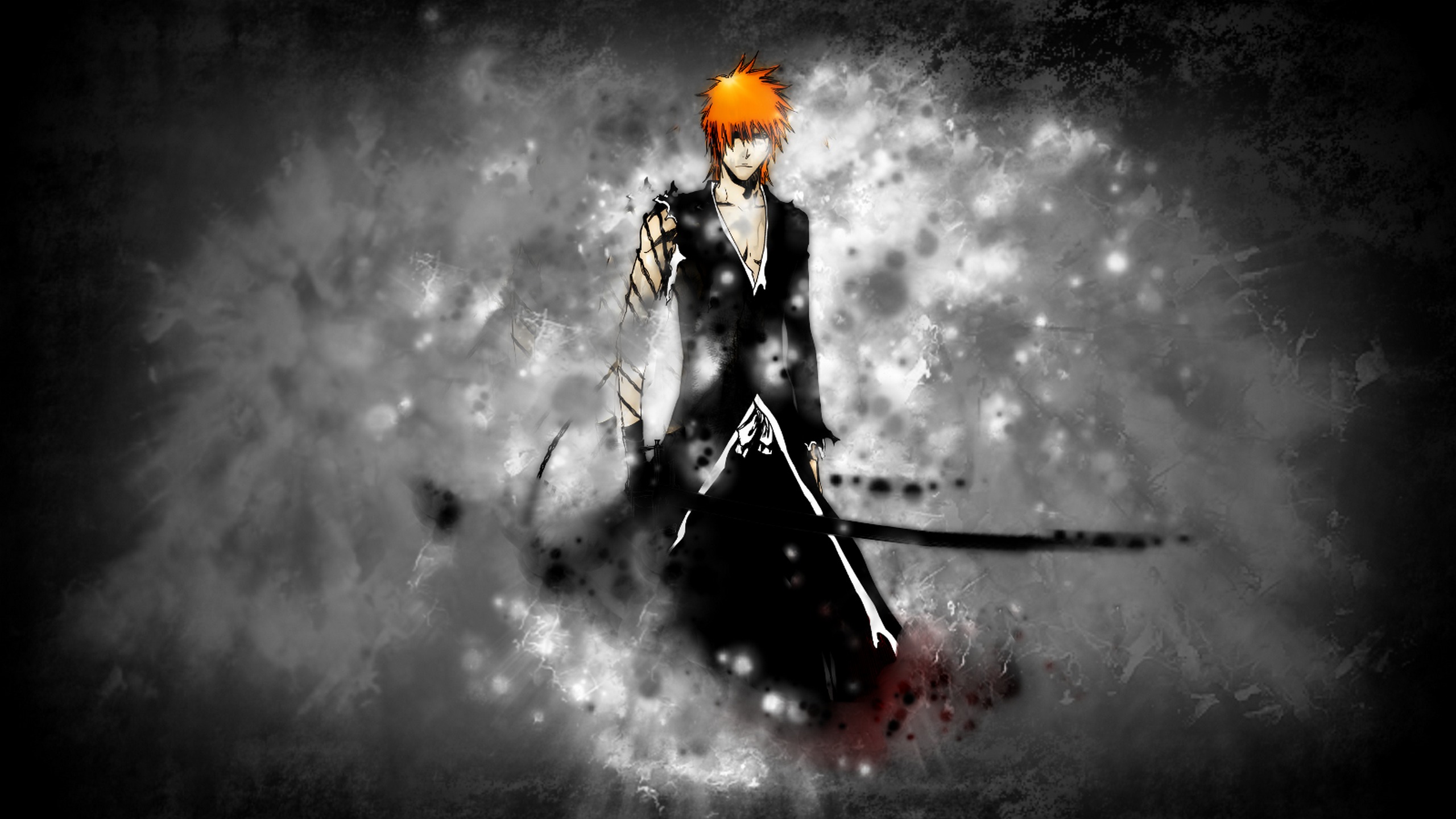 Wallpaper sword, bleach, ichigo, Ichigo, bankai for mobile and desktop, section сёнэн, resolution 2560x1440