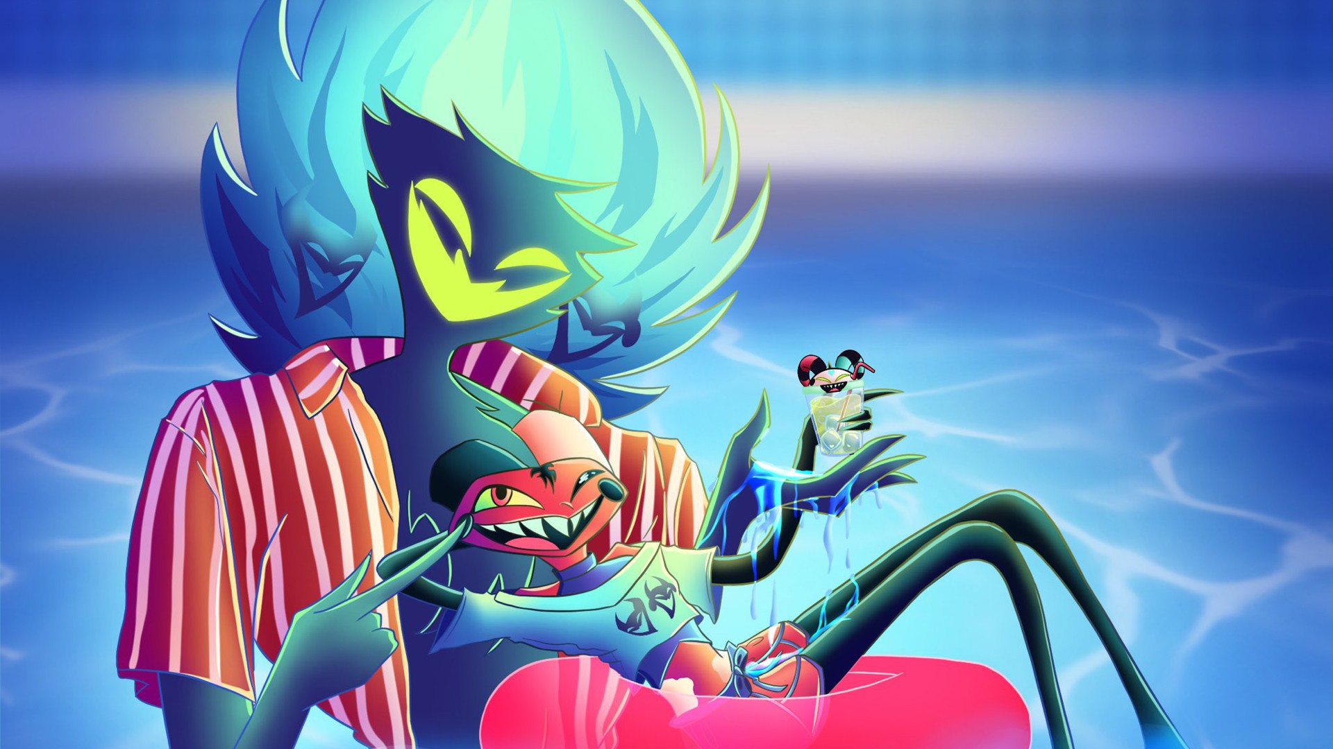 Asmodeus Fizzarolli HD Helluva Boss Wallpaper