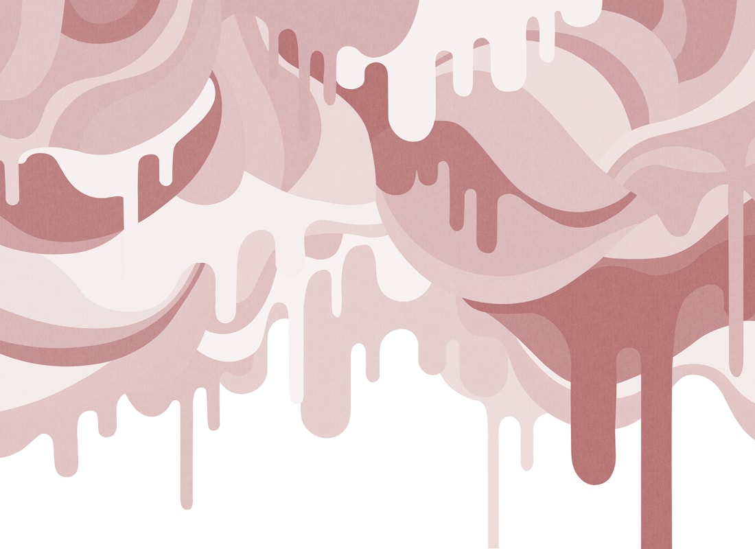 Dripping Ice Cream, Pink