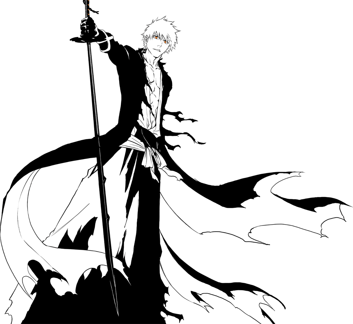 Ichigo Kurosaki Bleach v3 Weatherproof Anime Sticker 6 Car Decal