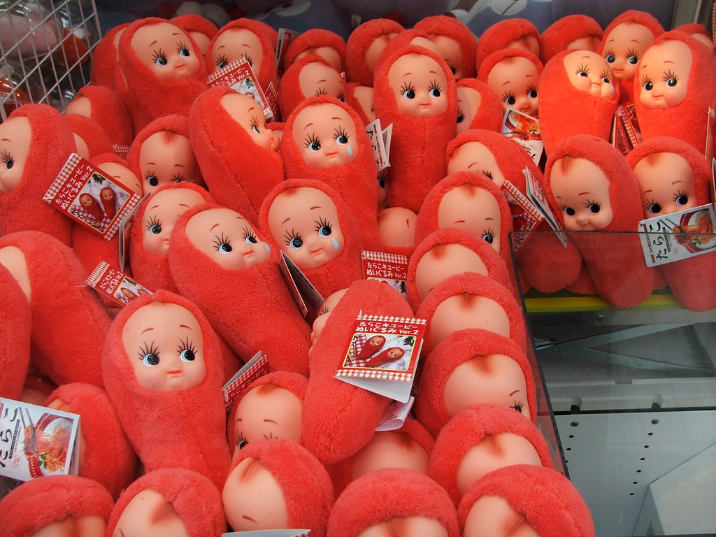 Tarako Kewpie Dolls. These bizarre little dolls are from th
