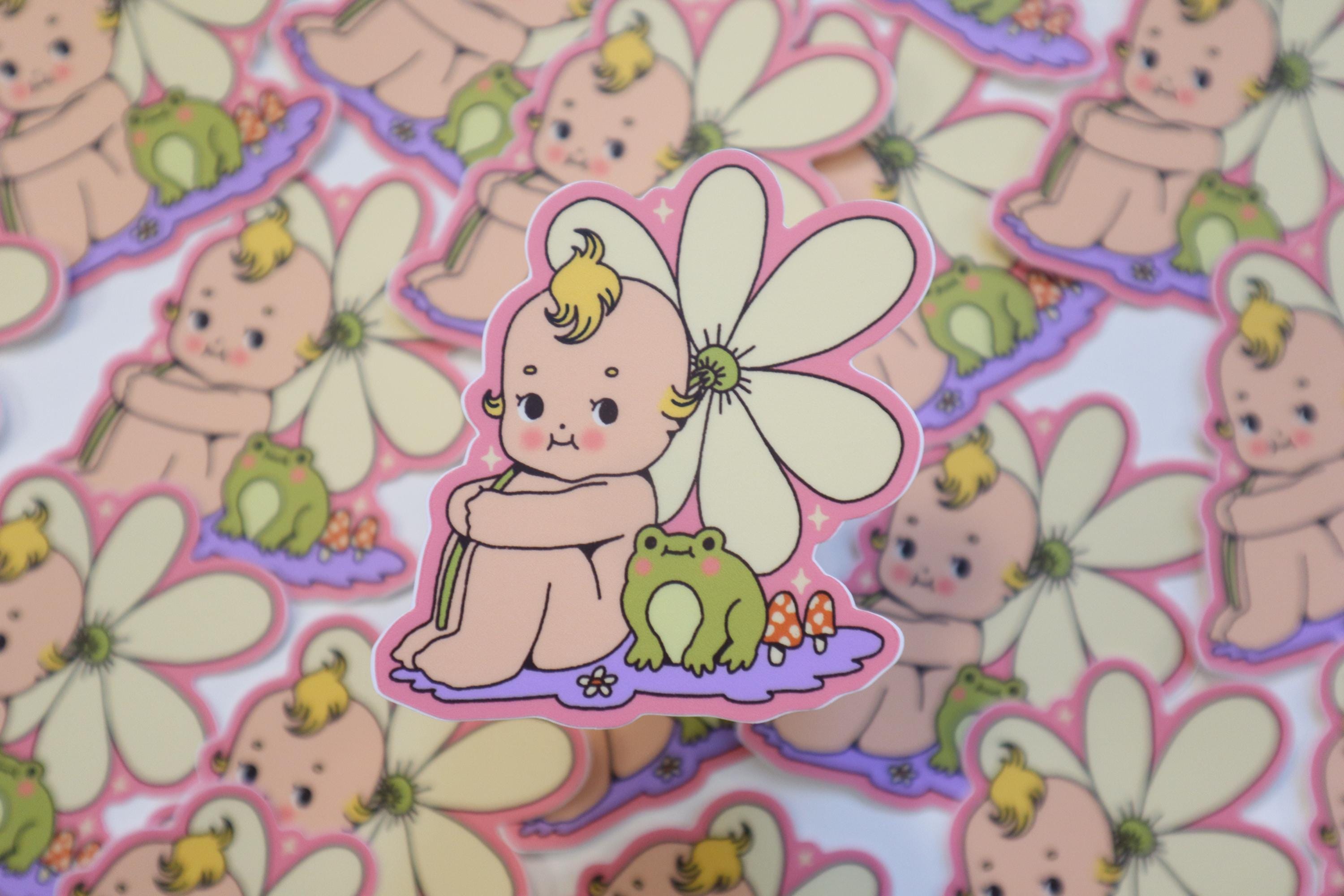 Kewpie Fairy Sticker Kawaii Weatherproof Waterproof