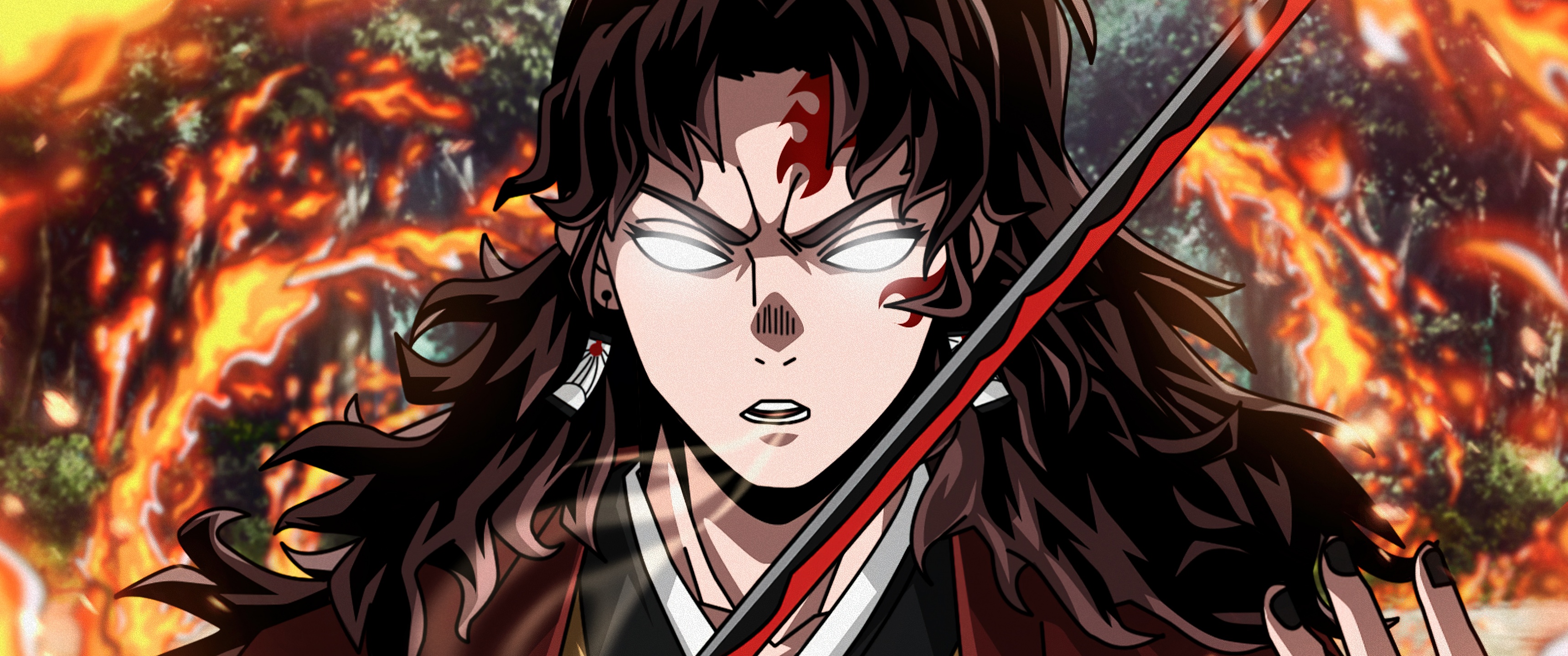 Yoriichi Tsugikuni Wallpaper 4K, Fan Art