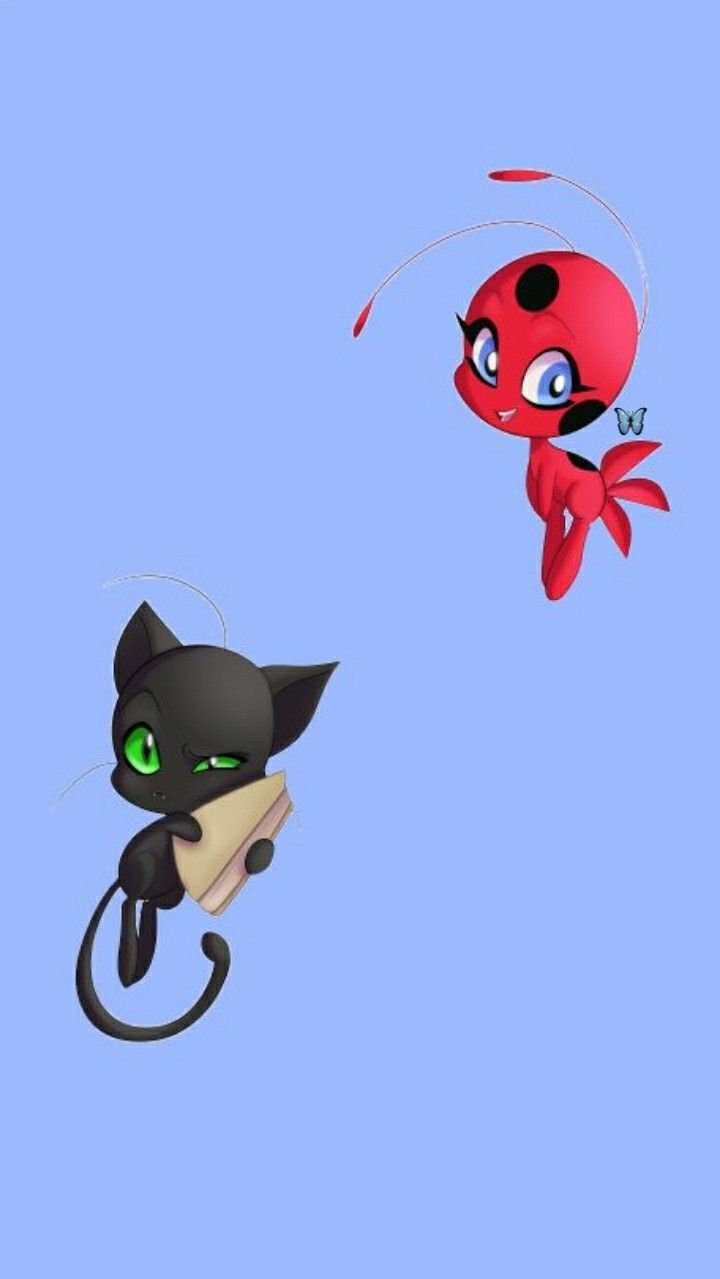 Fondo de pantalla especial Miraculous ladybug (Tikki & Plagg)