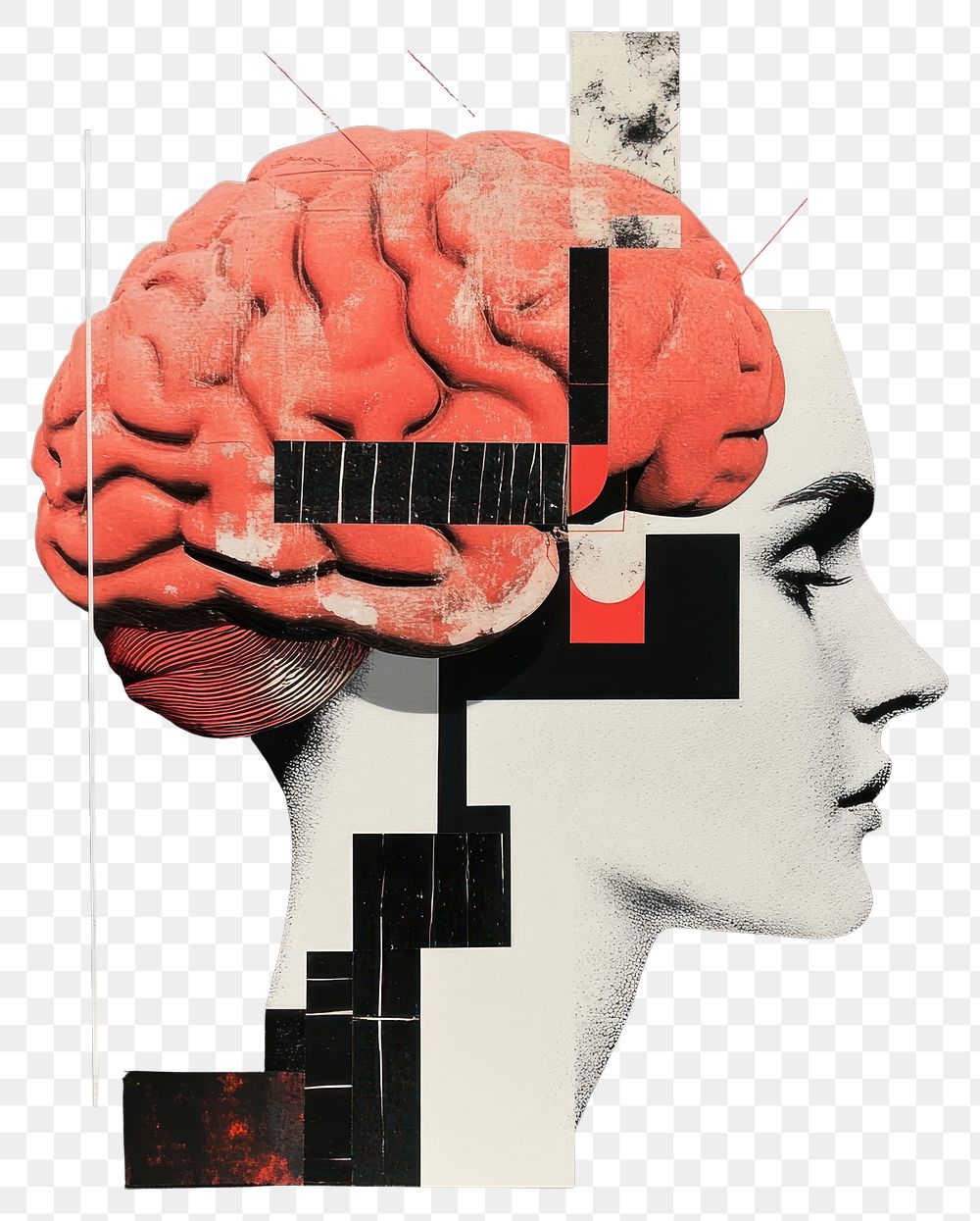 Collage Brain Image Wallpaper