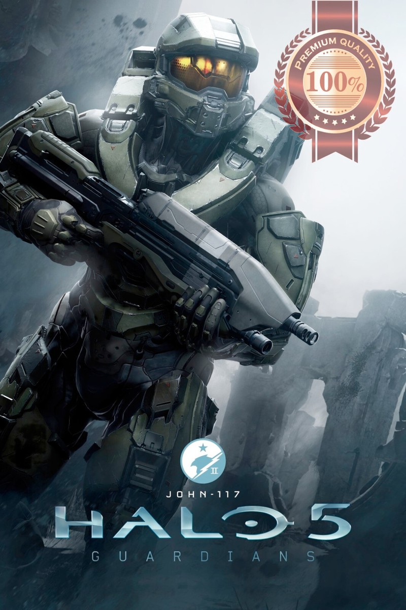 HALO 5 GUARDIANS MASTER CHIEF ORIGINAL VIDEO GAME ART PRINT PREMIUM POSTER