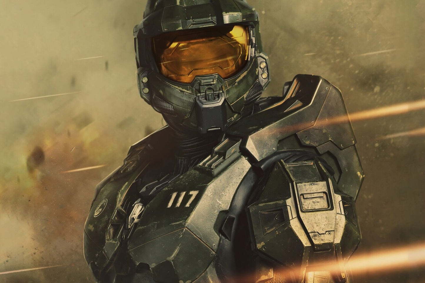 Halo Video Game Poster Sci Fi Shooter Wall Art Master Chief Print