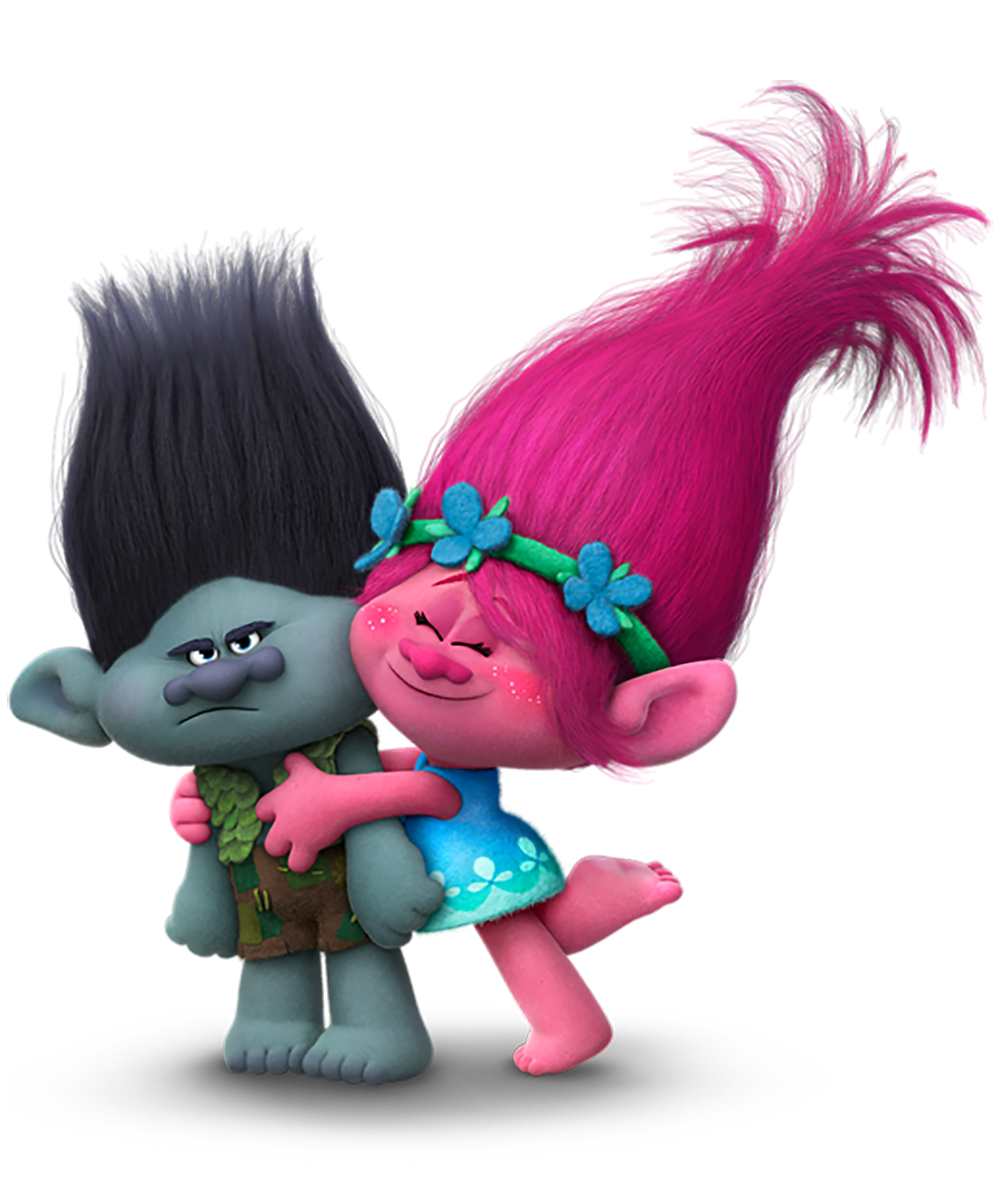 Trolls Branch and Poppy Transparent PNG Image​-Quality Free Image and Transparent PNG Clipart